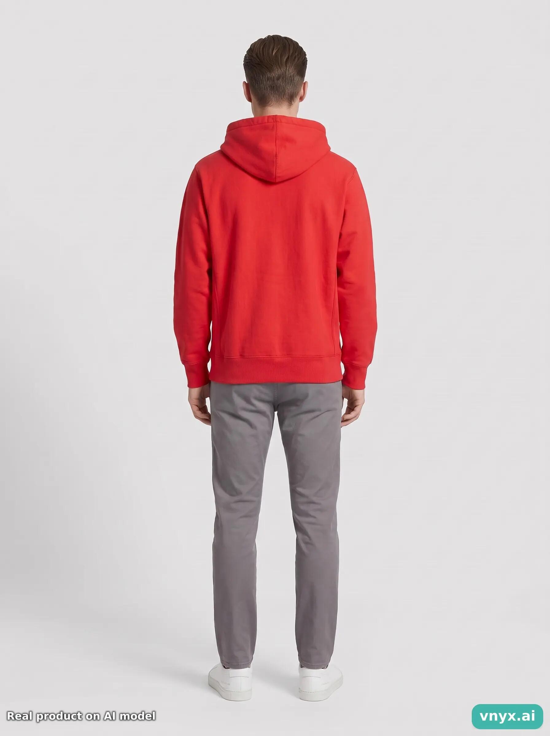 Second Life - Vintage Levi's Red Hoodie Men S 4/6