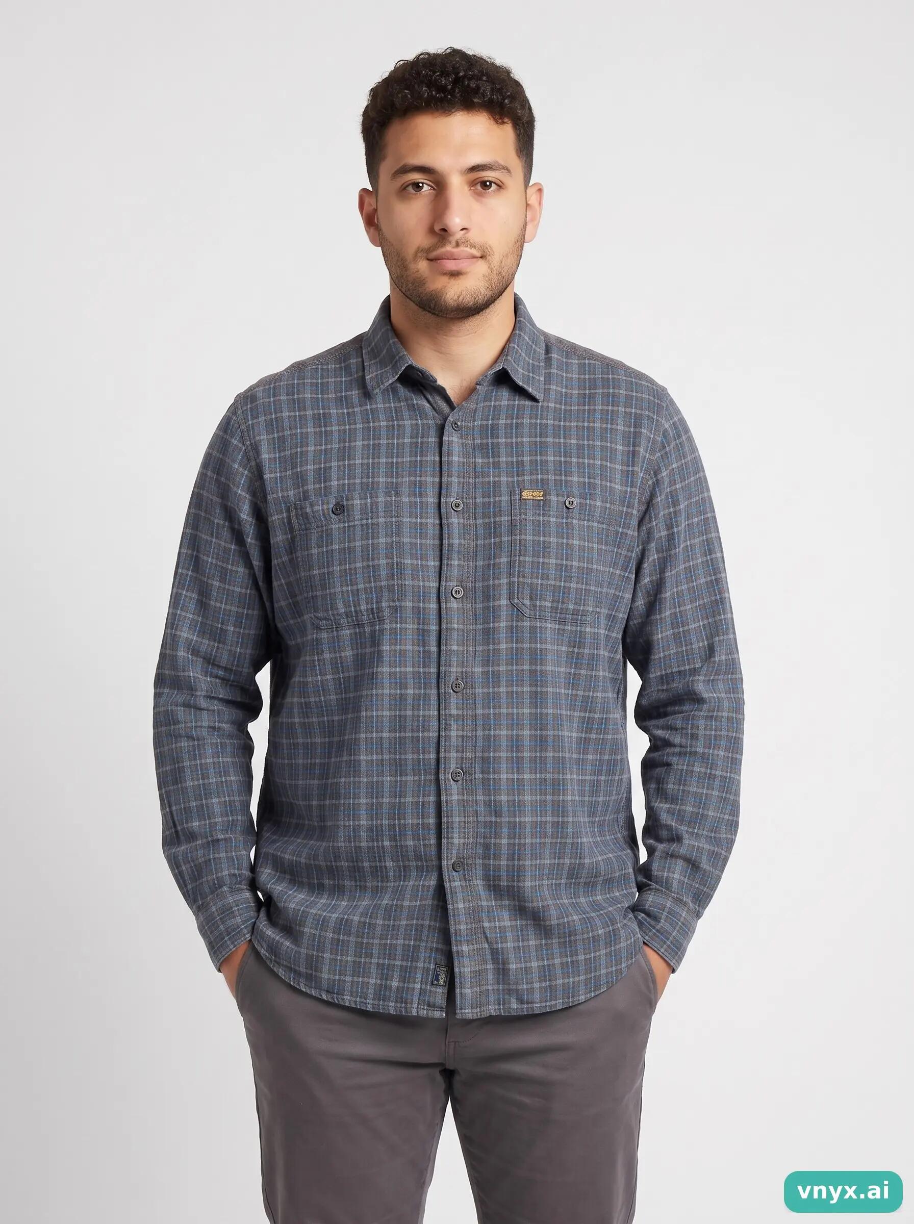 Second Life - Vintage Replay Blue Casual Shirt Men L 1/6