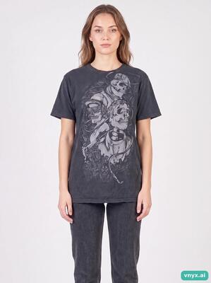 Second life - vintage fruit of the loom deep black t-shirt women s
