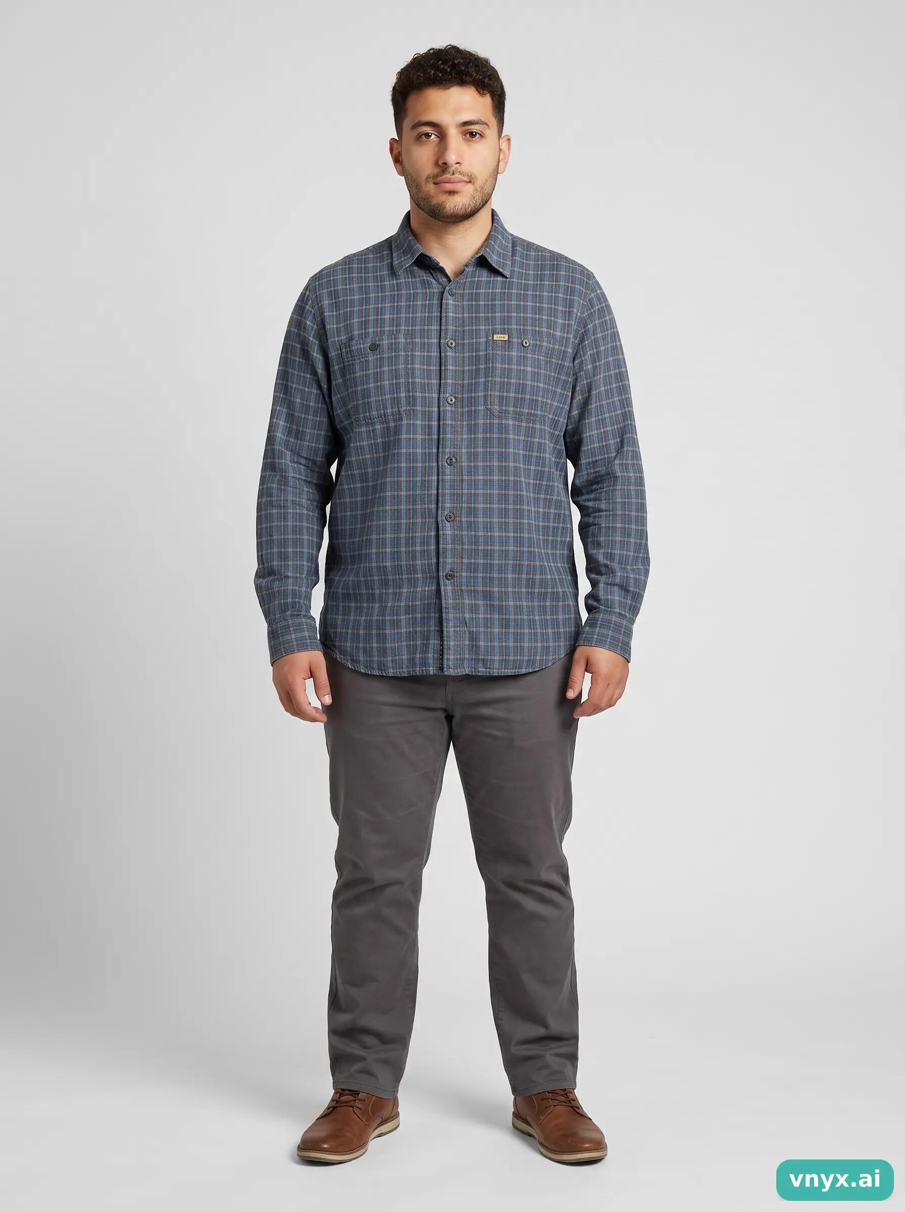 Second Life - Vintage Replay Blue Casual Shirt Men L 3/6