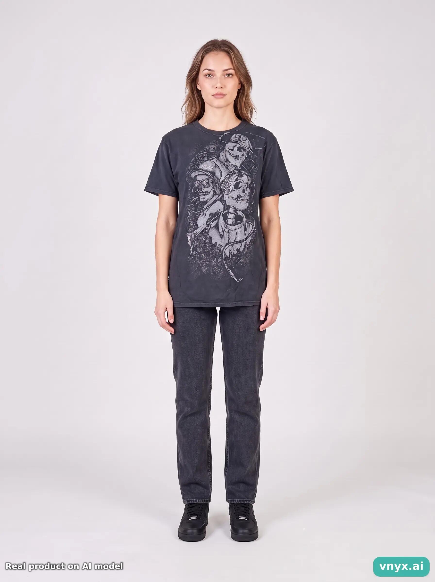 Second Life - Vintage Fruit of the Loom Deep Black T-Shirt Women S 6/6