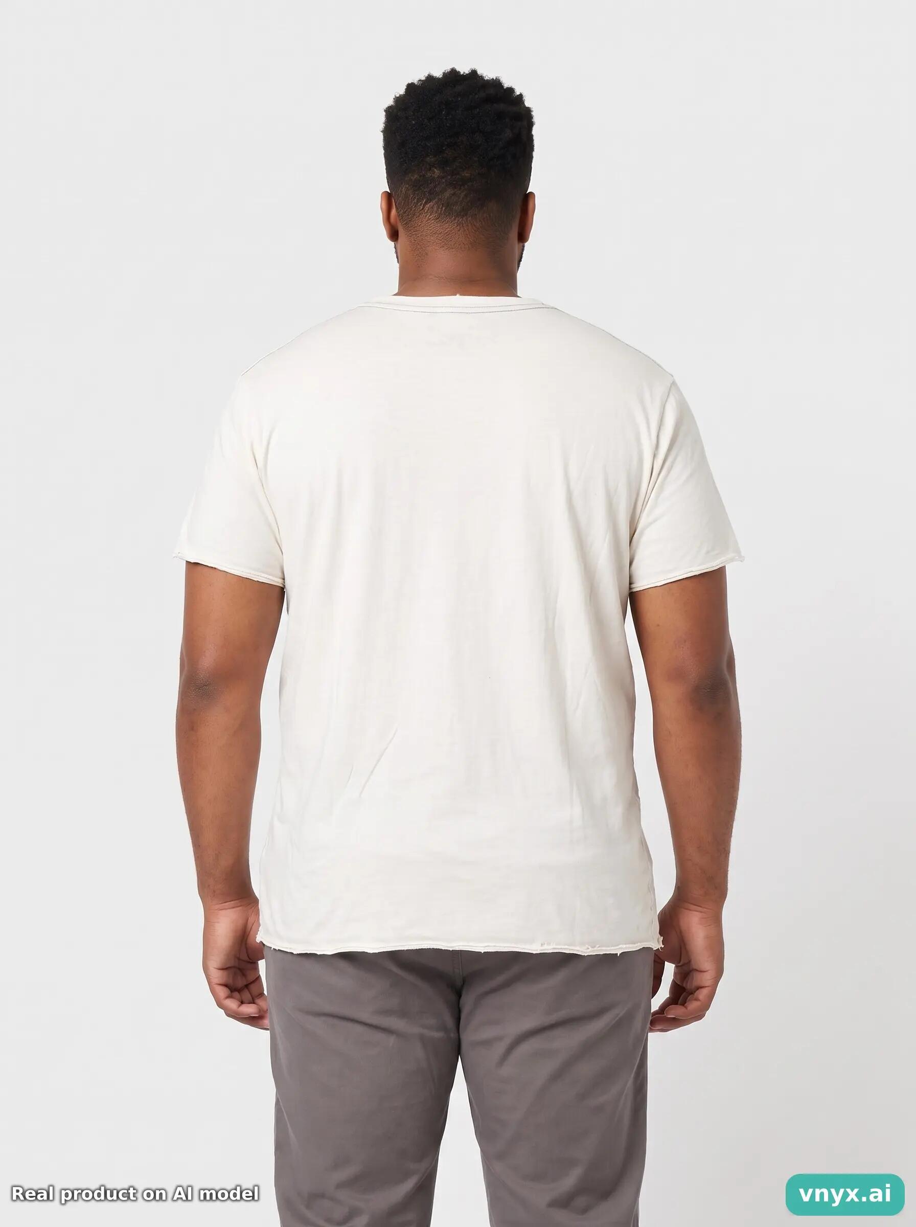 Second Life - Vintage DKNY Cream T-Shirt Men L 5/6