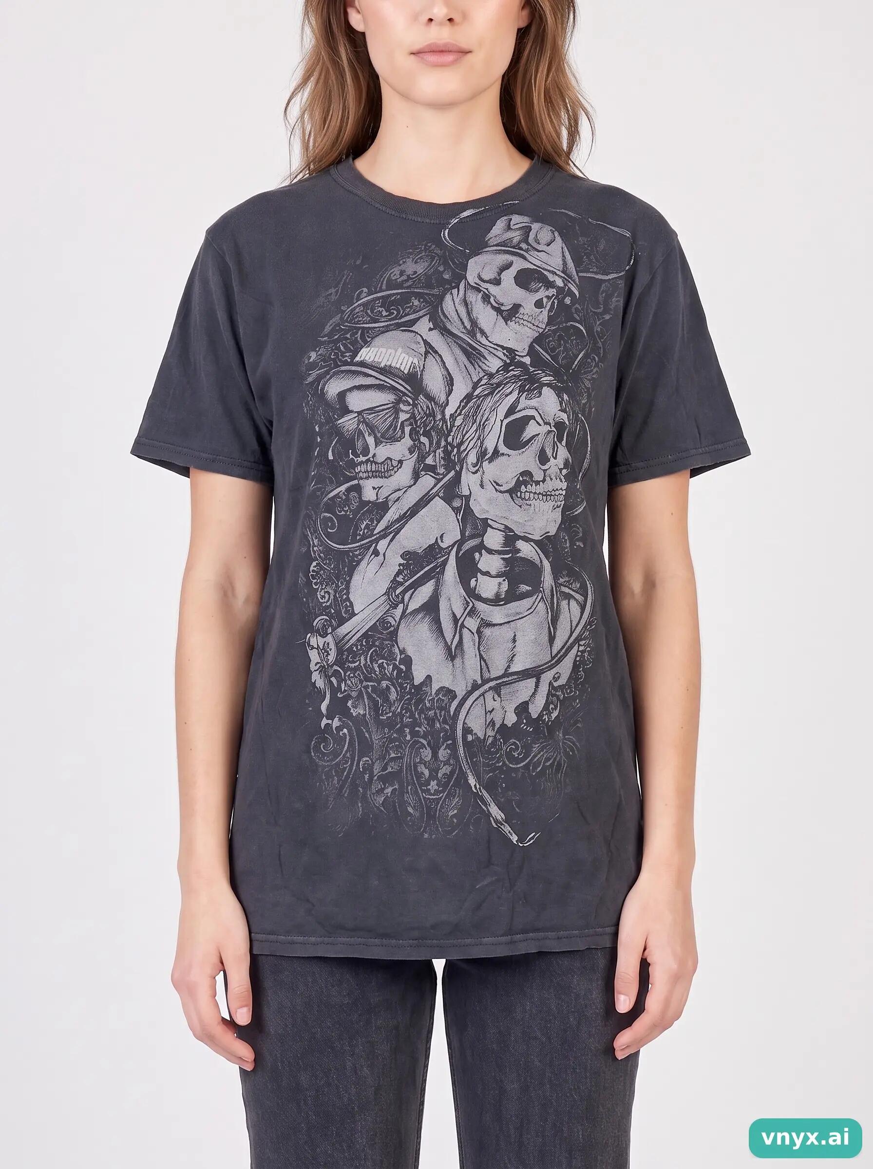 Second Life - Vintage Fruit of the Loom Deep Black T-Shirt Women S 5/6