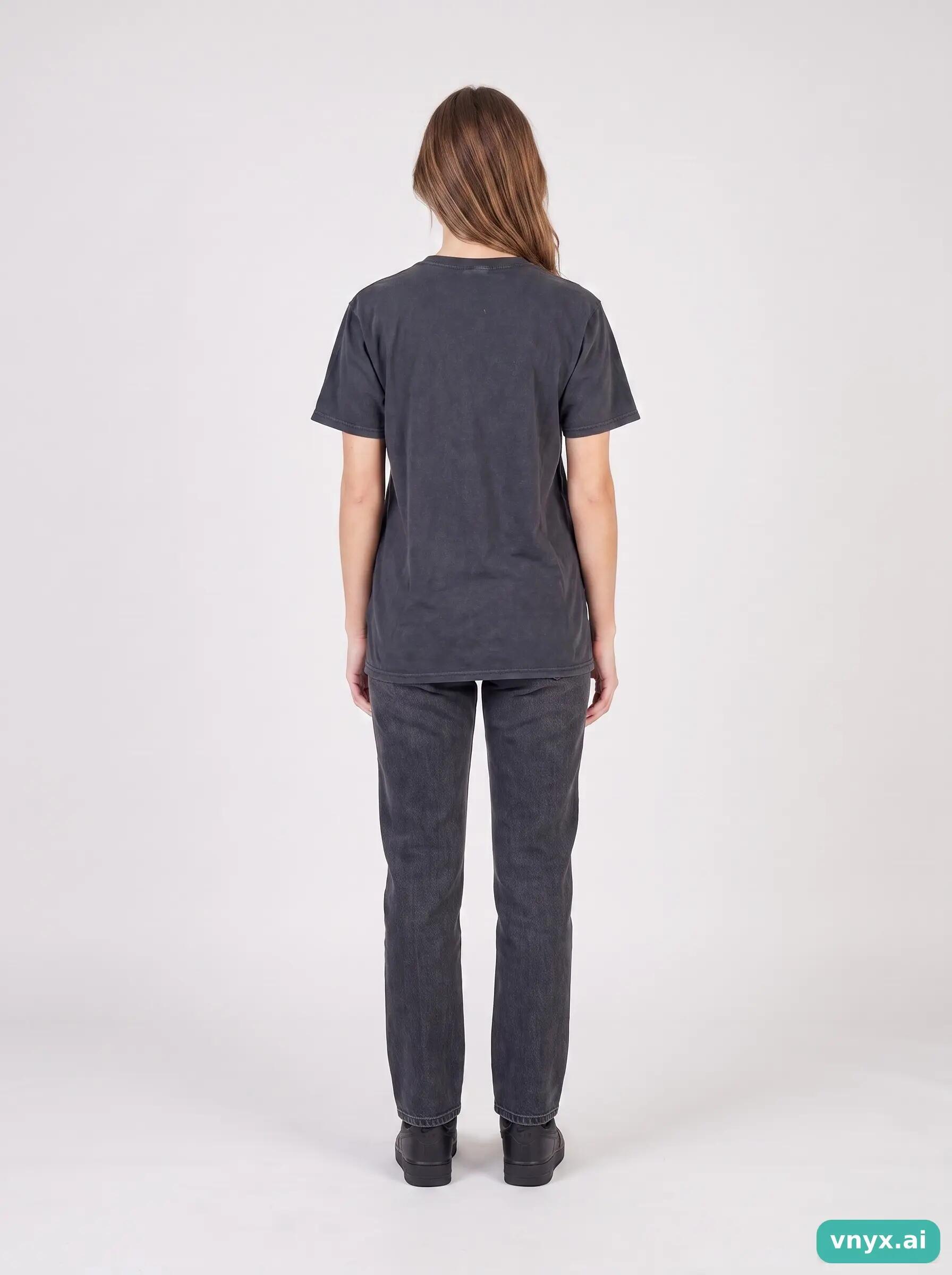 Second Life - Vintage Fruit of the Loom Deep Black T-Shirt Women S 4/6