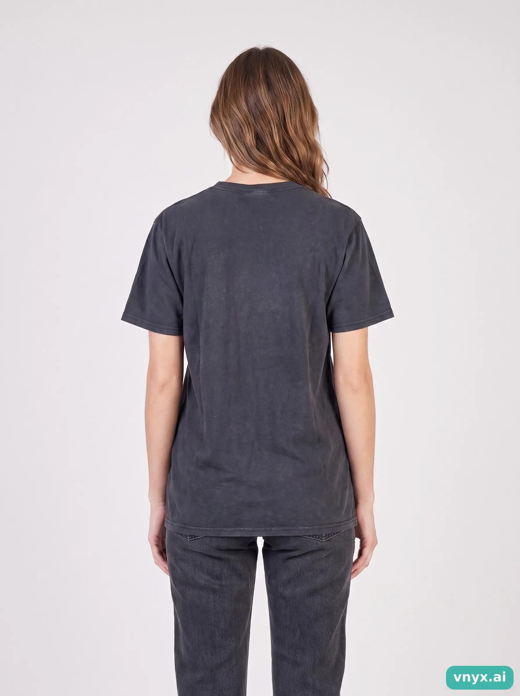 Second Life - Vintage Fruit of the Loom Deep Black T-Shirt Women S 2/6