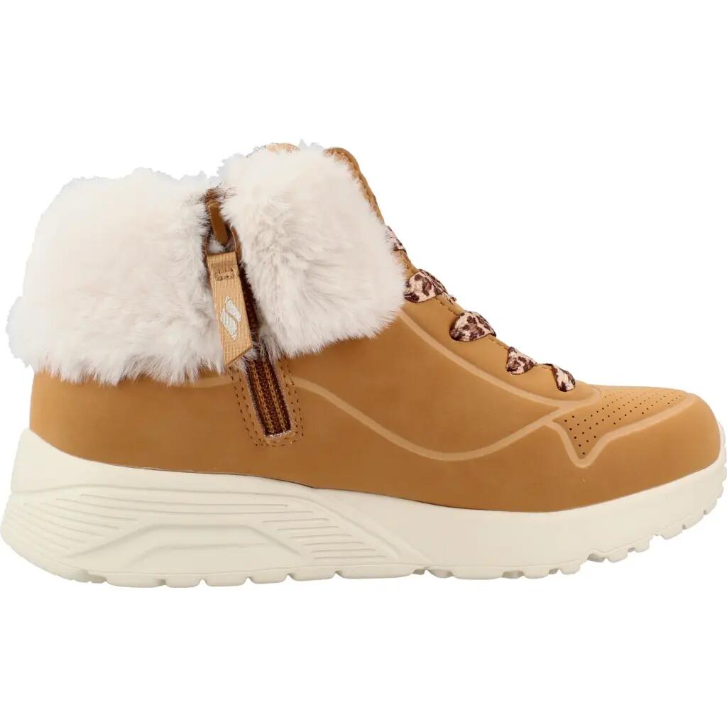 Scarpe da donna Skechers Uno Lite marroni. 4/5