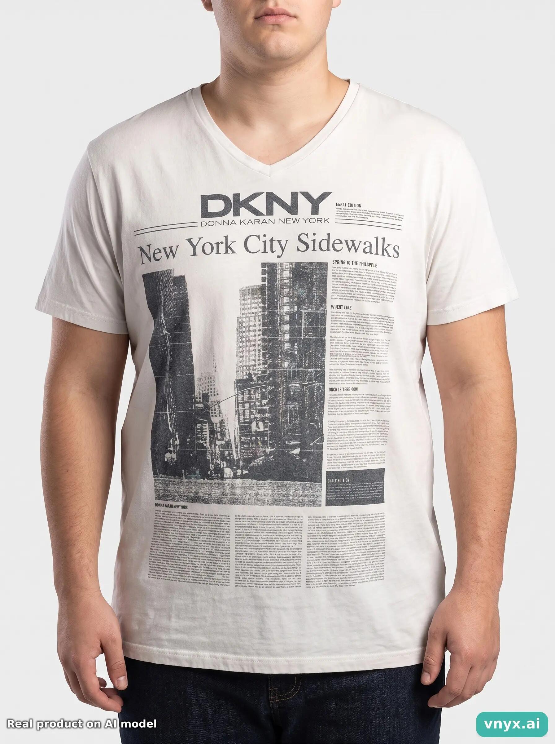 Second Life - Vintage DKNY White T-Shirt Men L 6/6