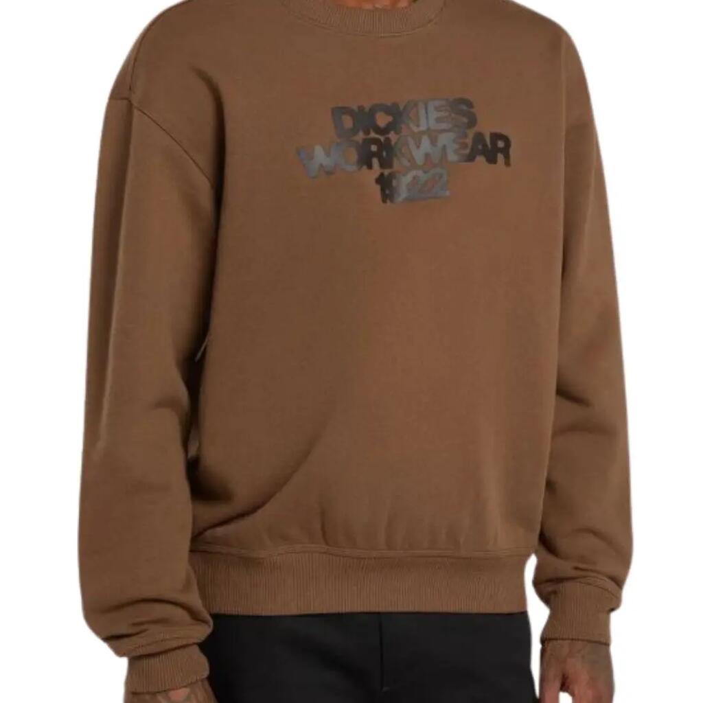 DICKIES - Pánska mikina Torrey - hnedá