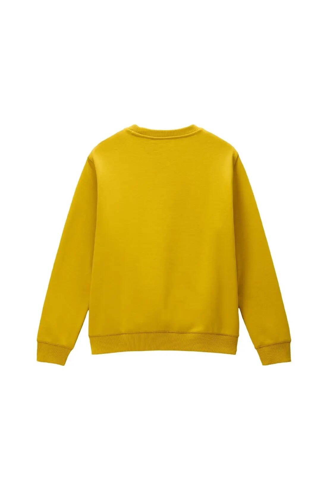 Sudadera - Sportswear - Hombre - Cuello redondo, corte regular - Buri - Amarillo 2/3