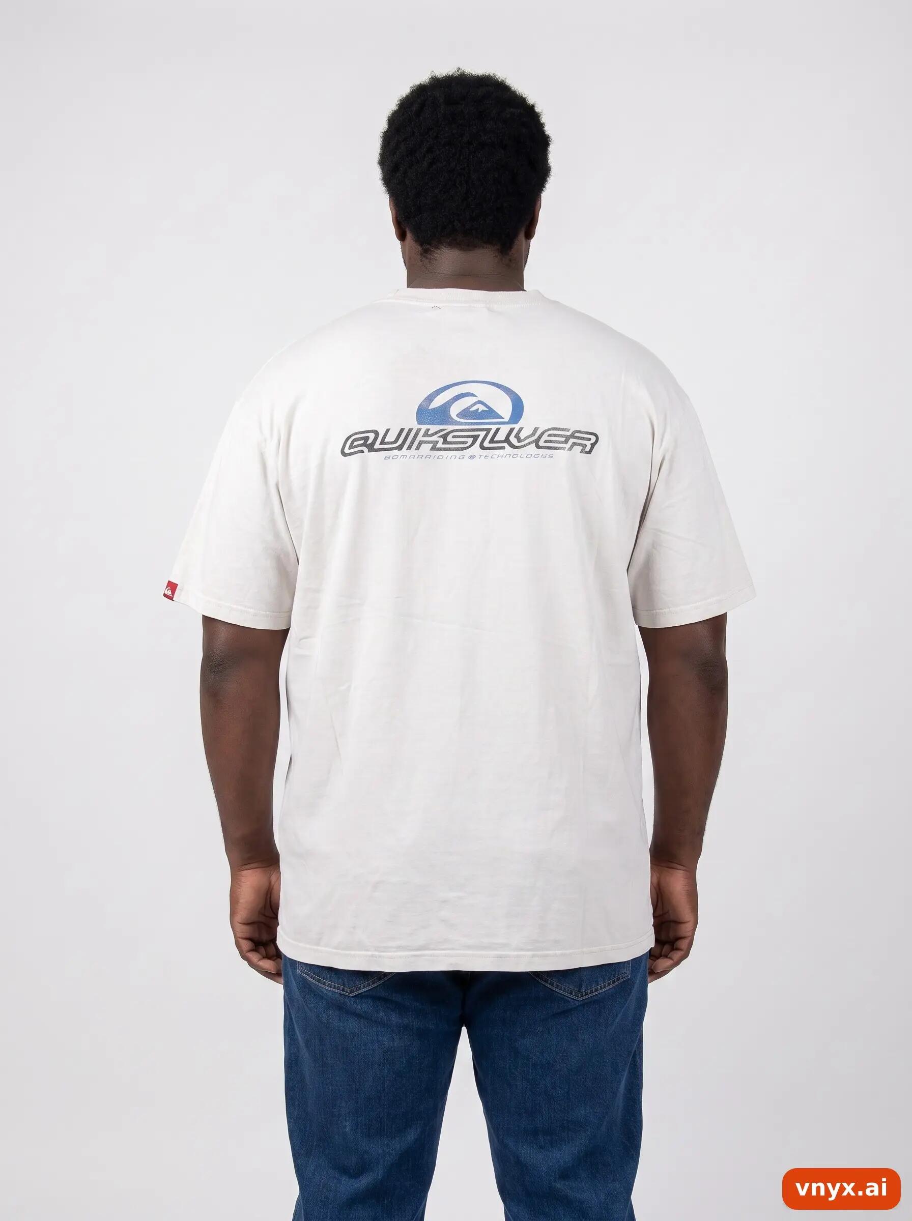 Second Life - Vintage Quiksilver Grey T-Shirt Men XL 2/6