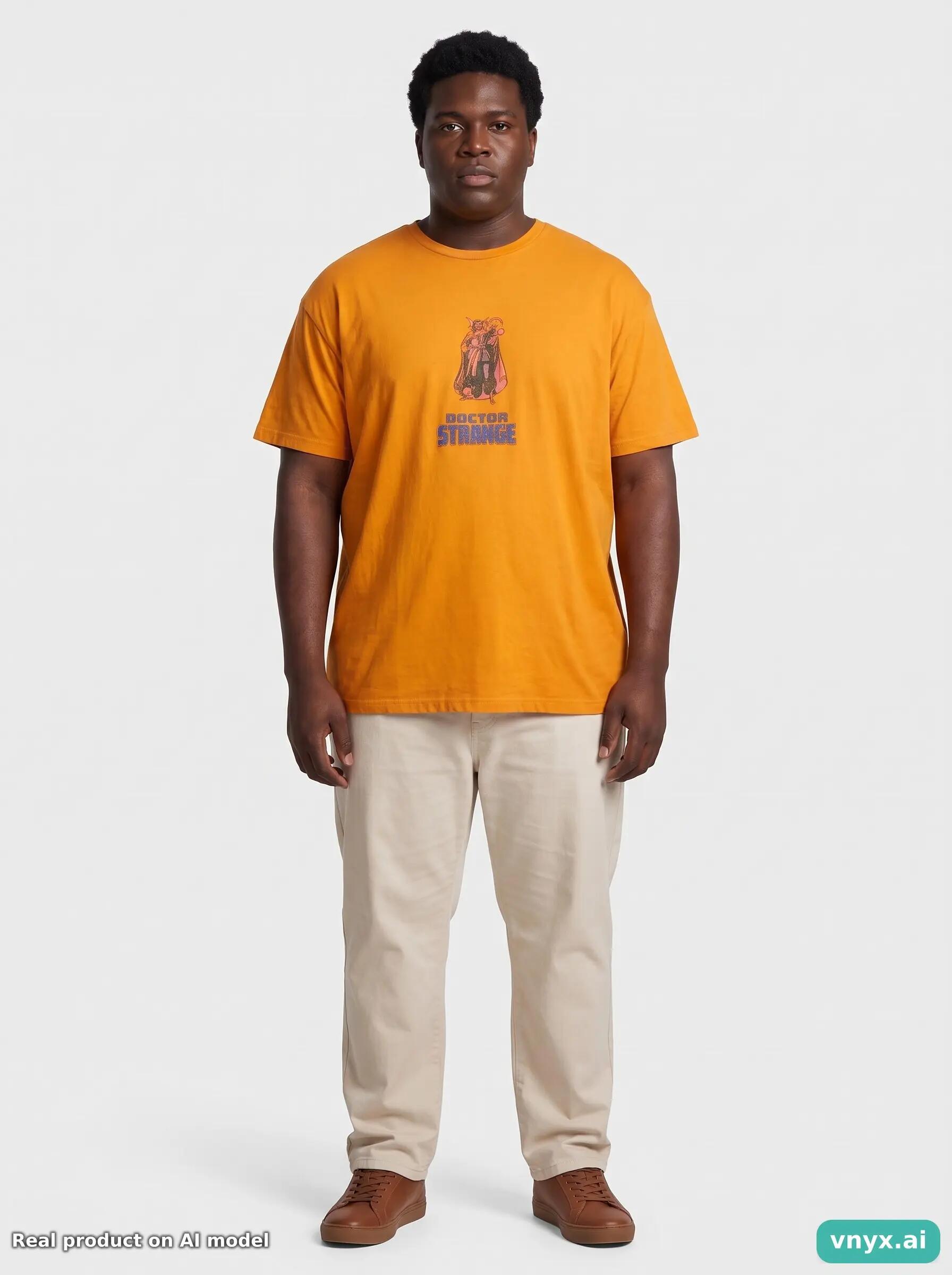 Second Life - Vintage MARVEL Bold Orange T-Shirt Men XXL 3/6