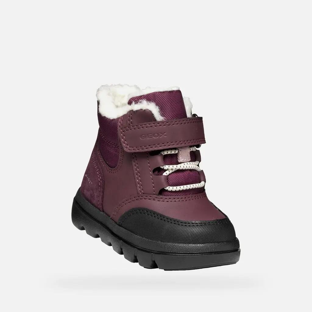 Bottines Bébé Fille B WILLABOOM GIRL B ABX Bordeaux 5/7