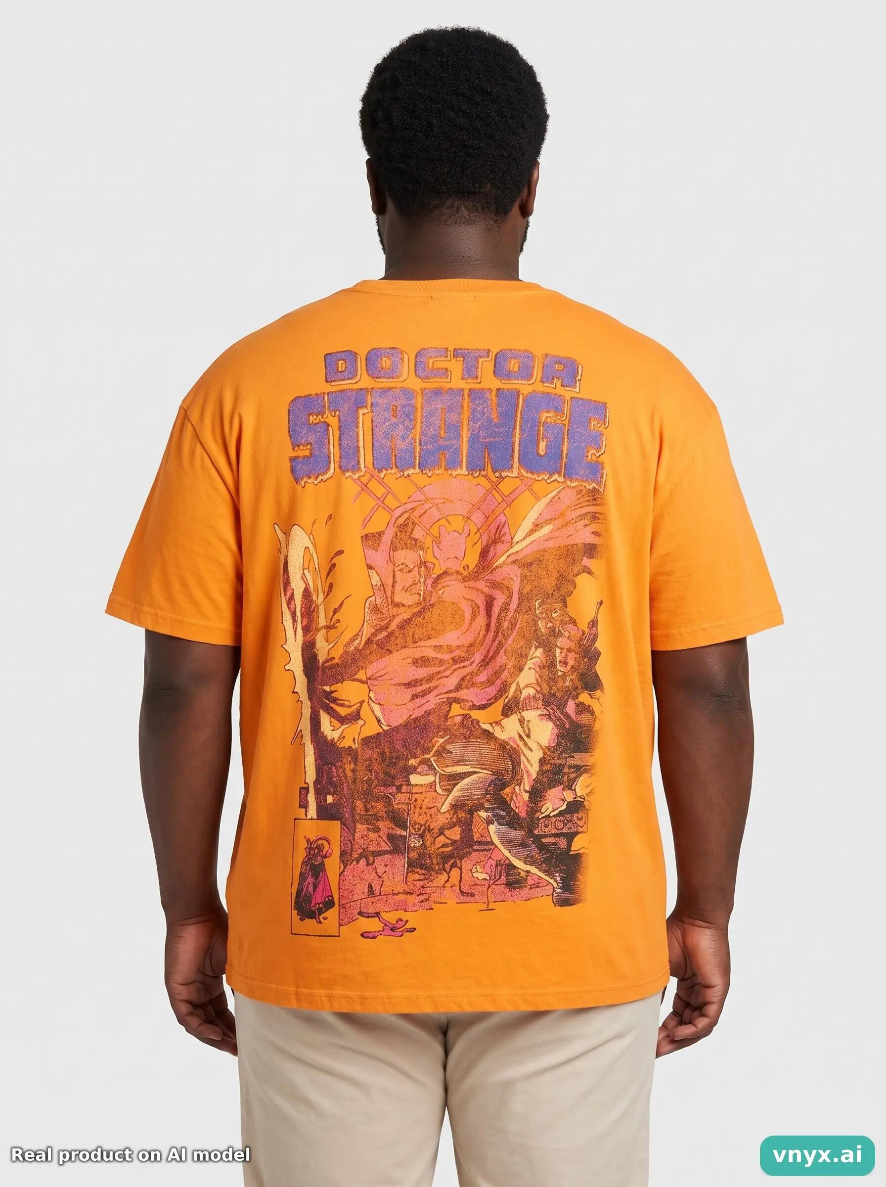 Second Life - Vintage MARVEL Bold Orange T-Shirt Men XXL 2/6
