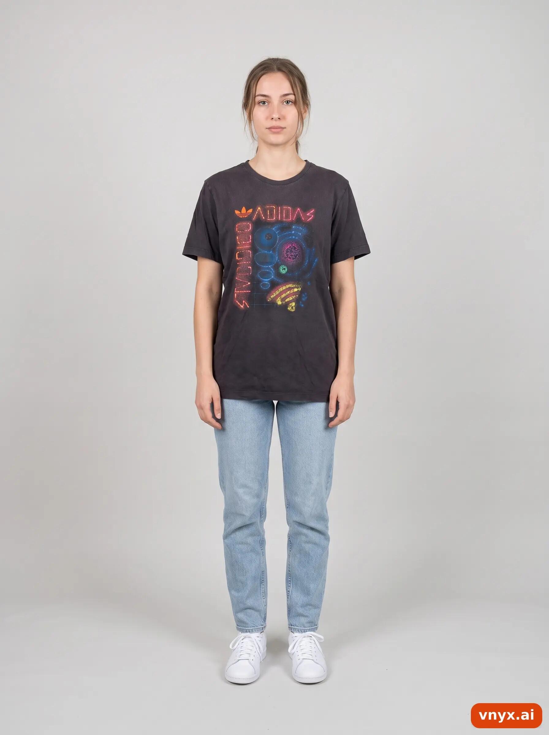 Second Life - Vintage Adidas Grey T-Shirt Women M 2/6