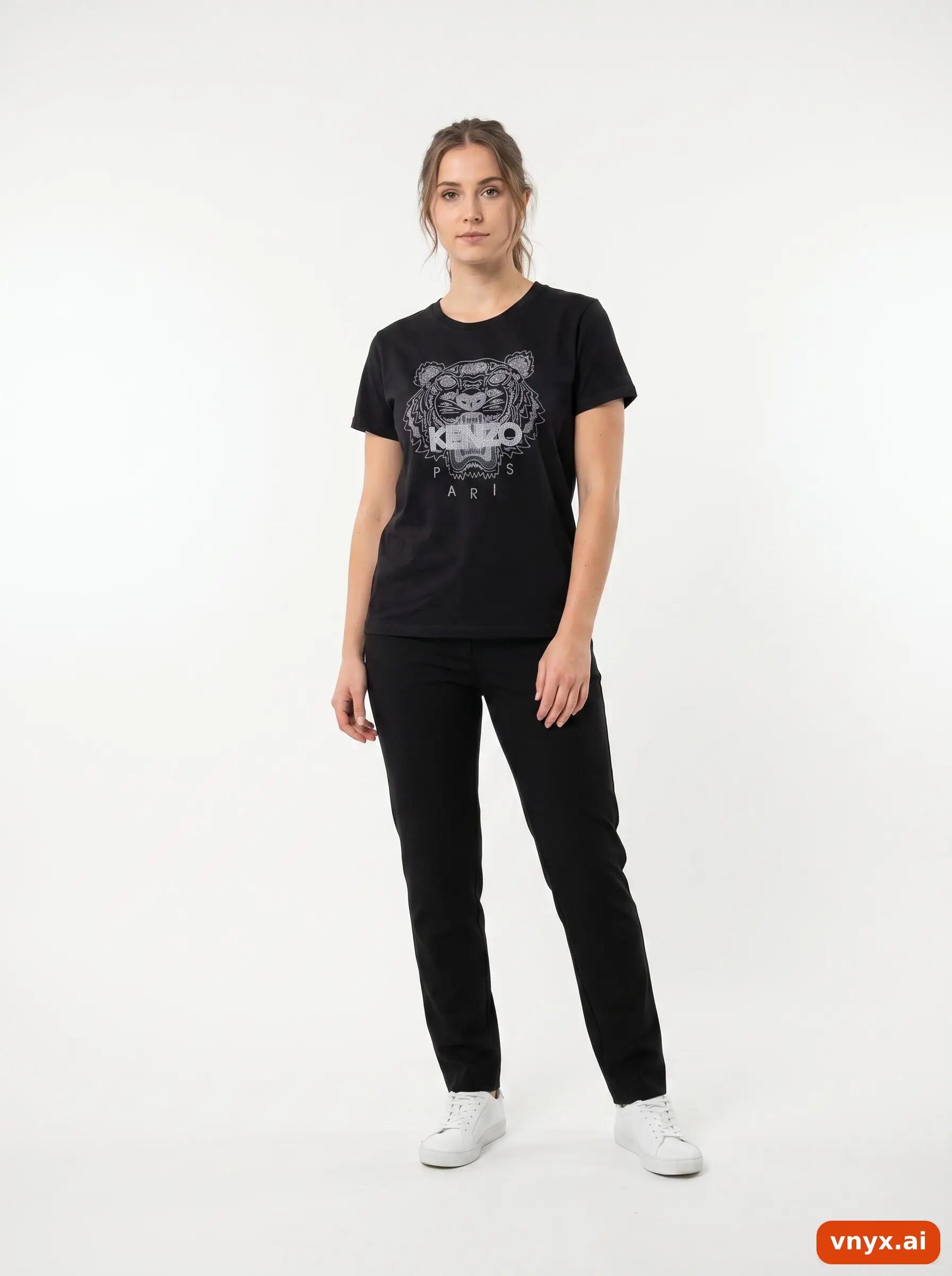Second Life - Vintage Kenzo Black T-Shirt Women L 3/6