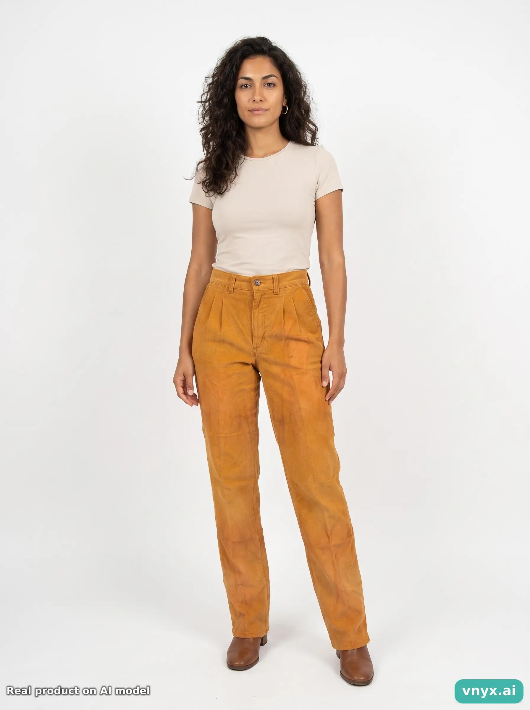 Second Life - Vintage Lee Mustard Trousers Women W24 6/6