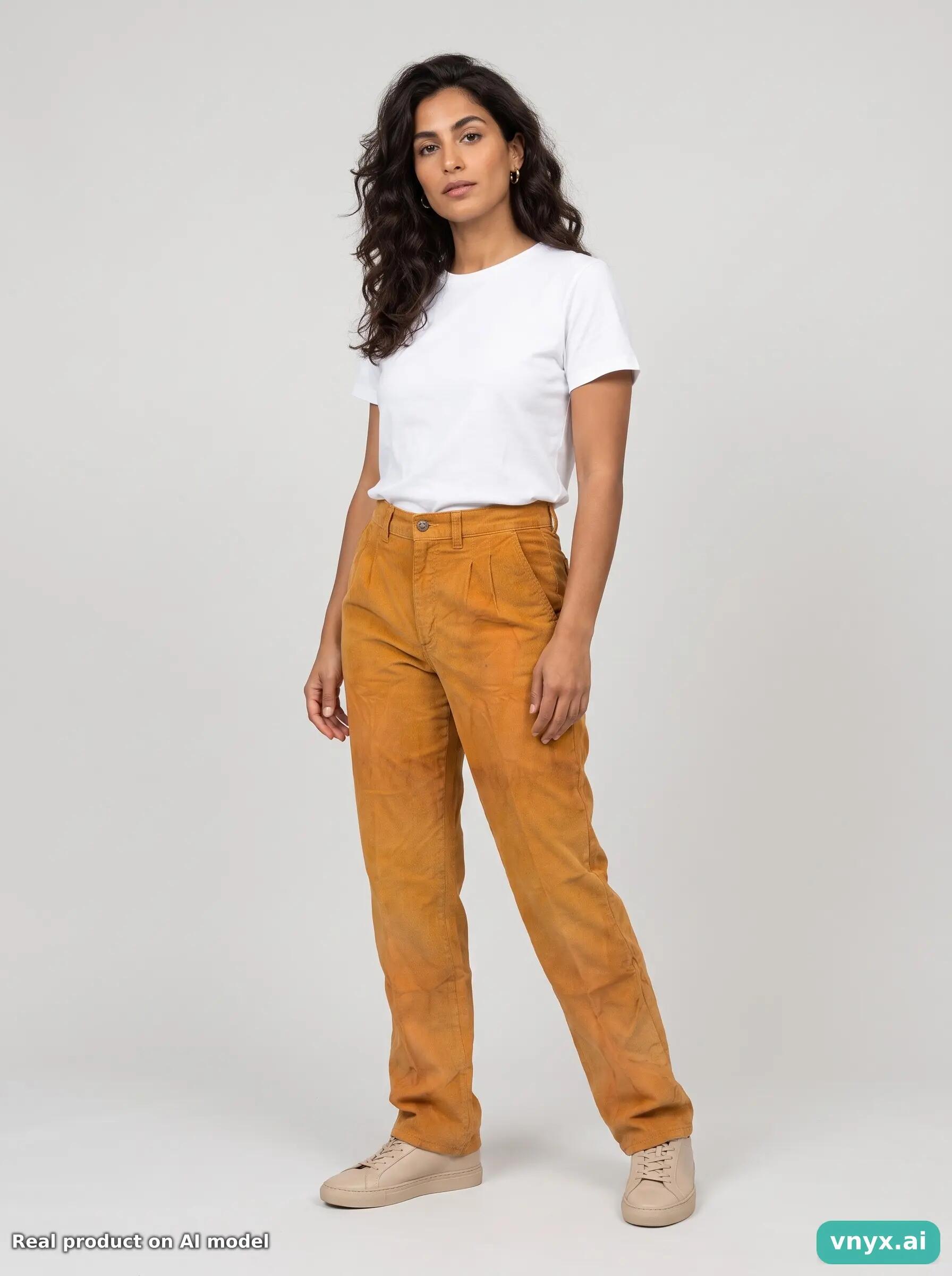 Second Life - Vintage Lee Mustard Trousers Women W24 3/6