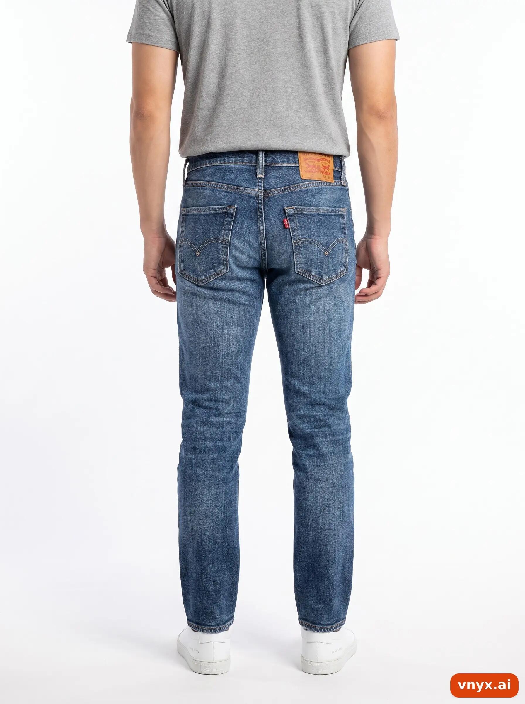 Second Life - Vintage LEVI STRAUSS & CO. Blue Jeans Men W30 L34 2/6