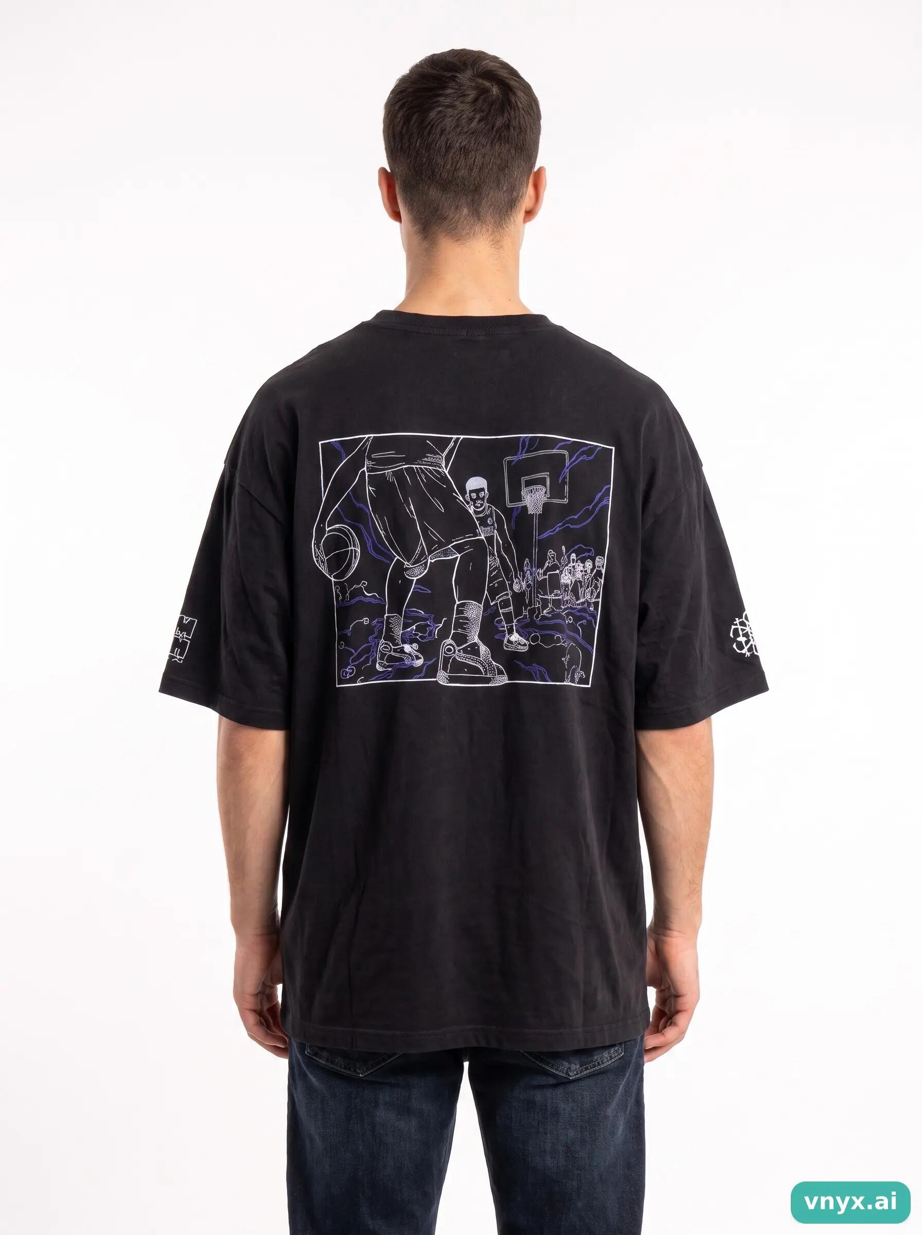 Second Life - Vintage Puma Jet Black T-Shirt Men L 2/6