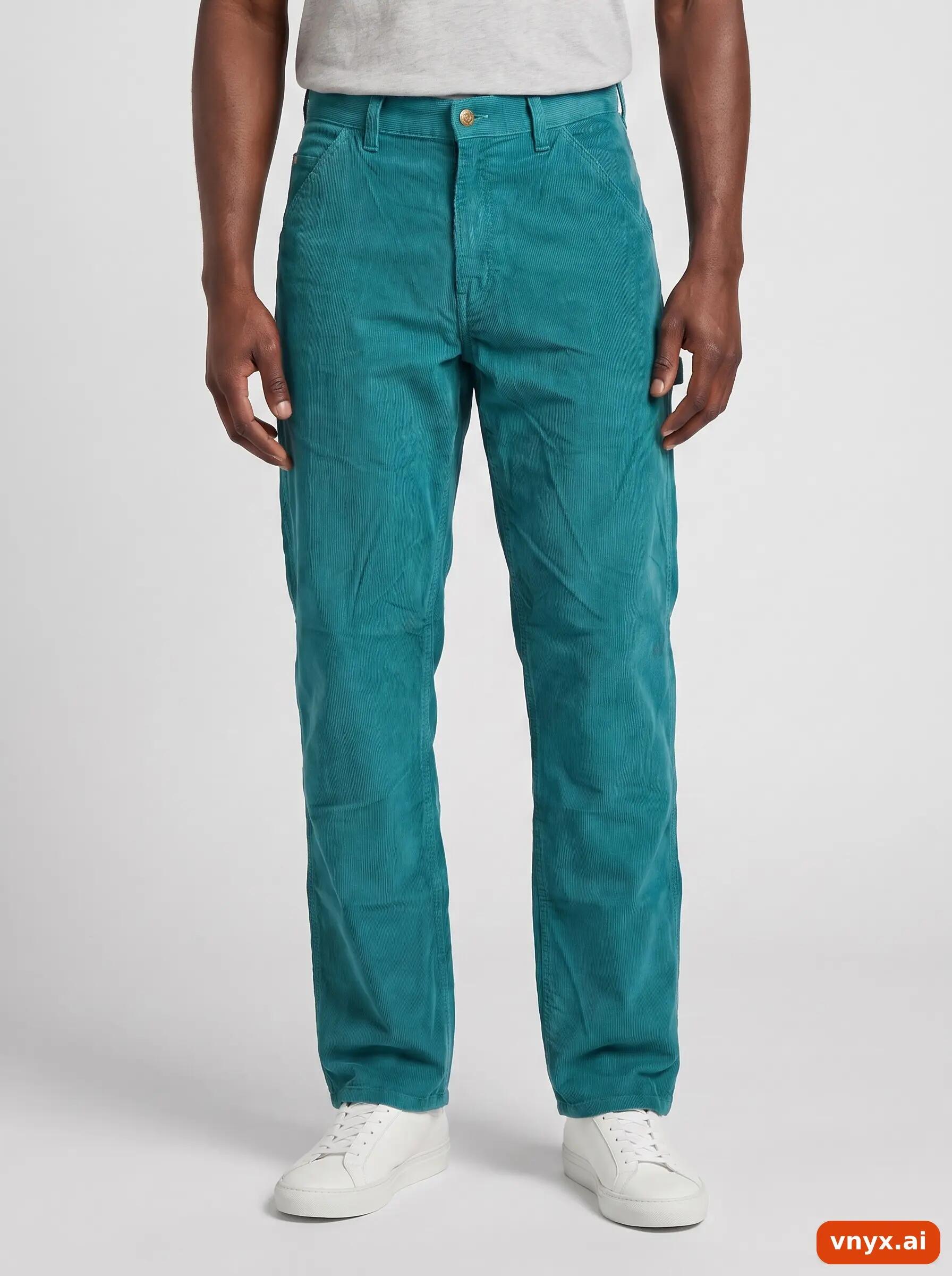Second Life - Vintage Lee Teal Trousers Men W28 L34 1/6