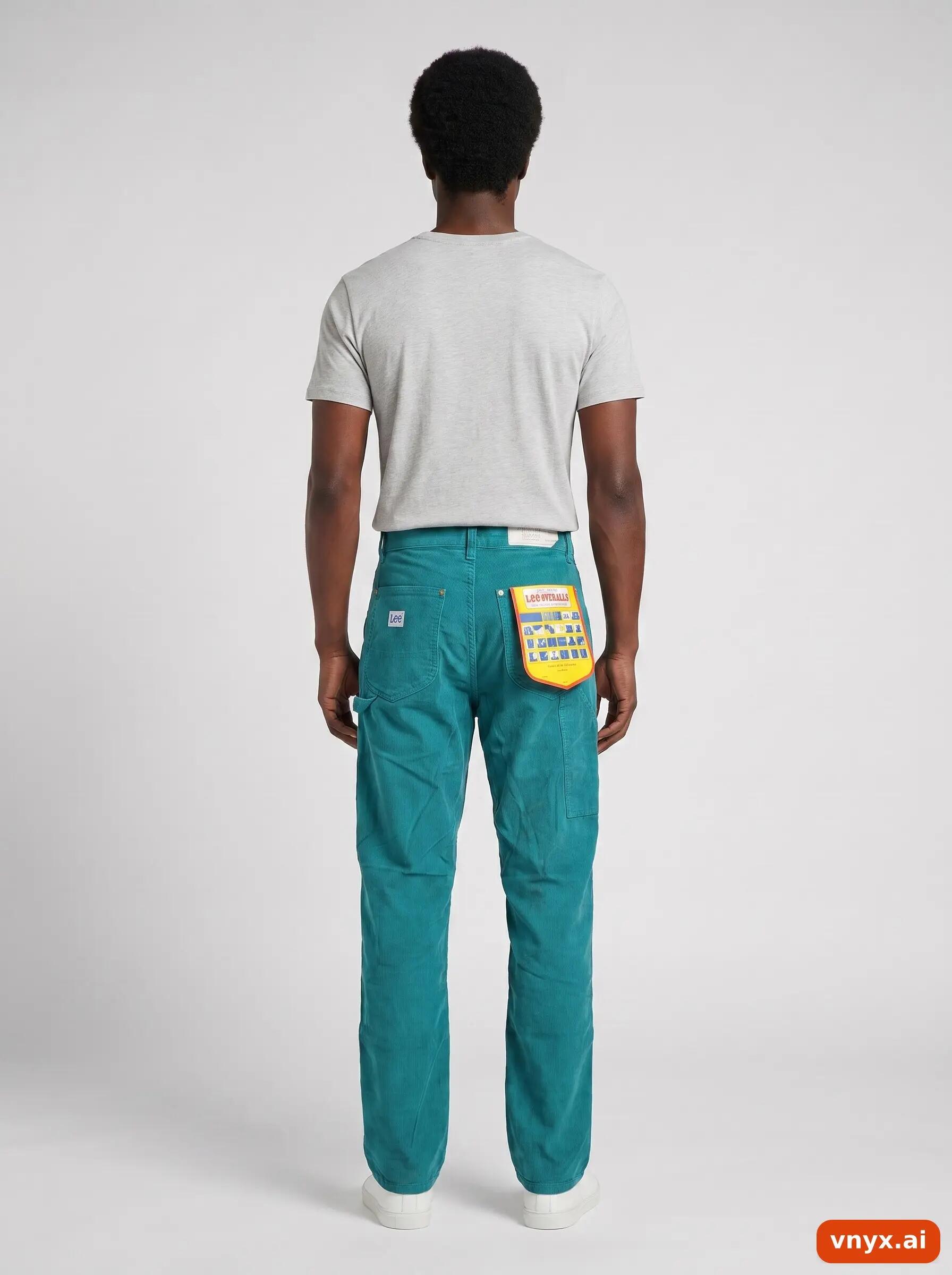 Second Life - Vintage Lee Teal Trousers Men W28 L34 4/6