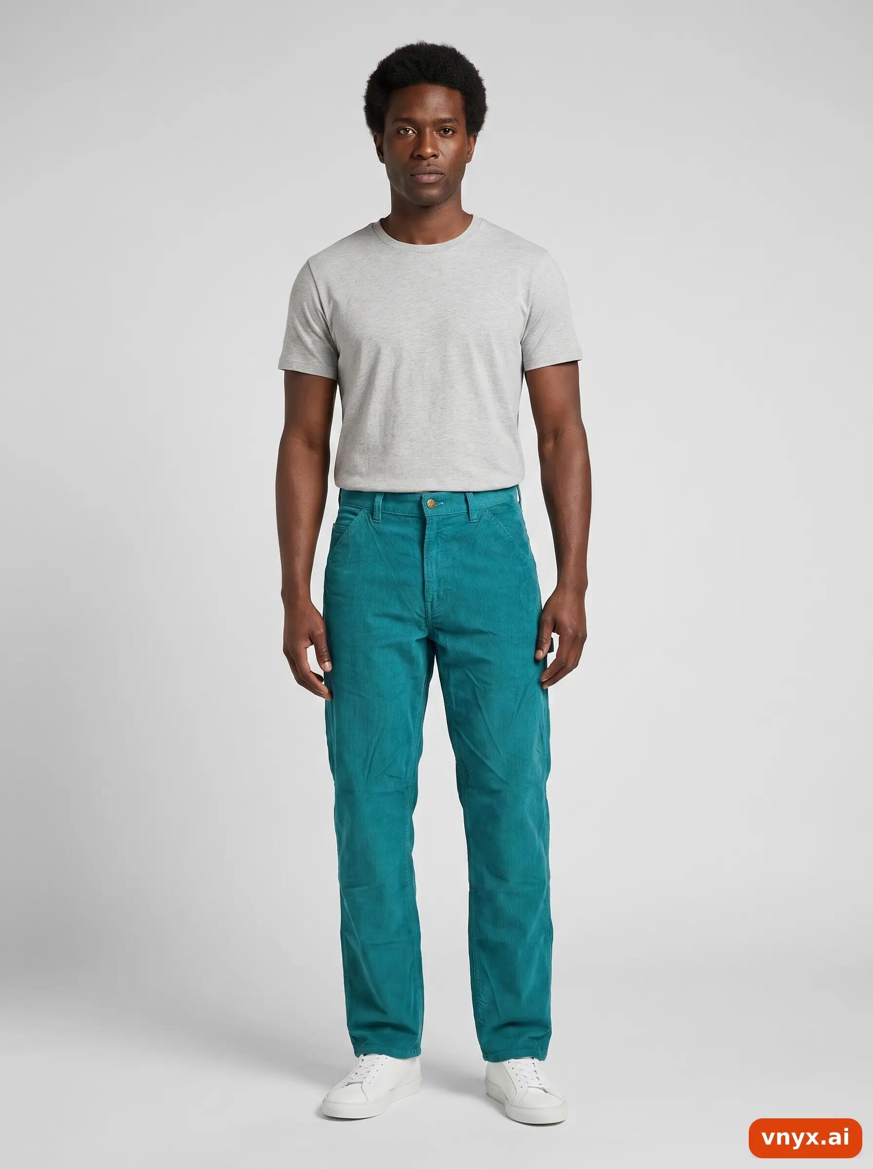 Second Life - Vintage Lee Teal Trousers Men W28 L34 3/6