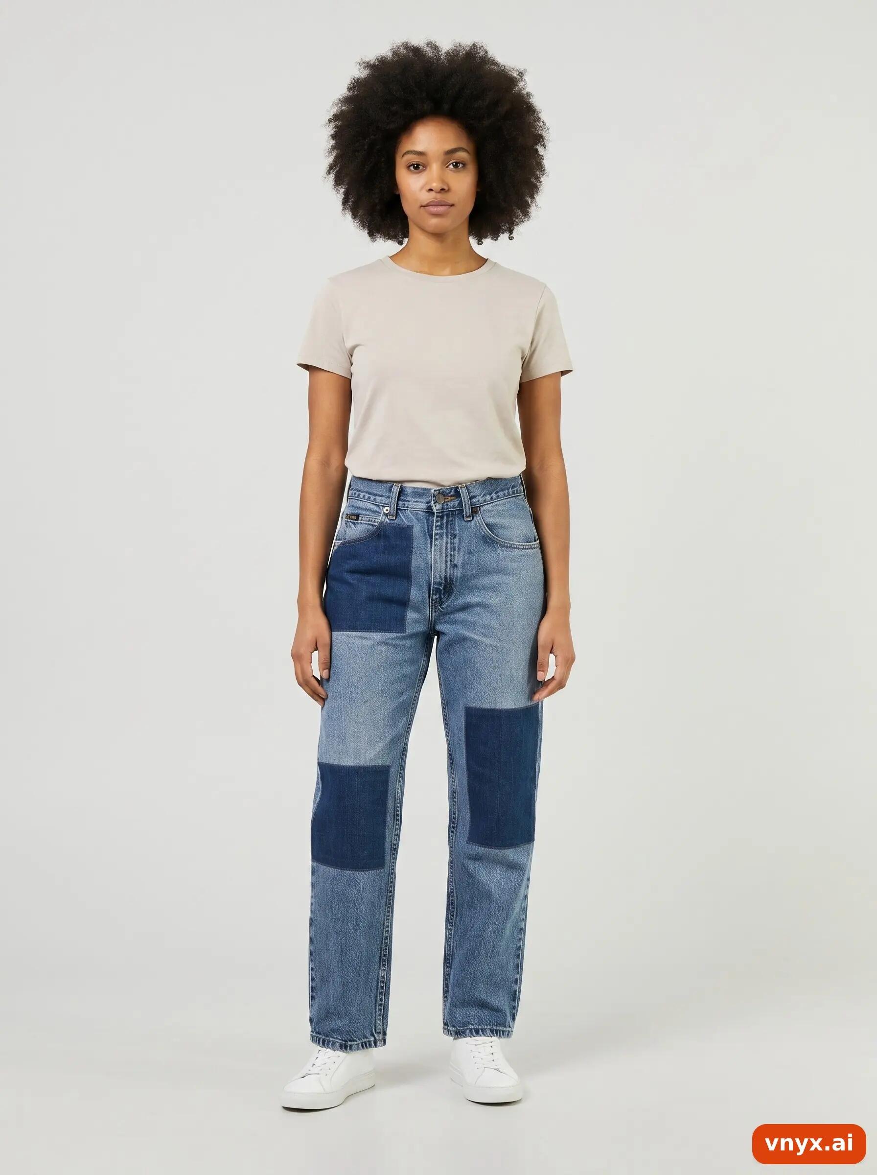Second Life - Vintage Lee Dark Blue Jeans Women W34 L29 3/6