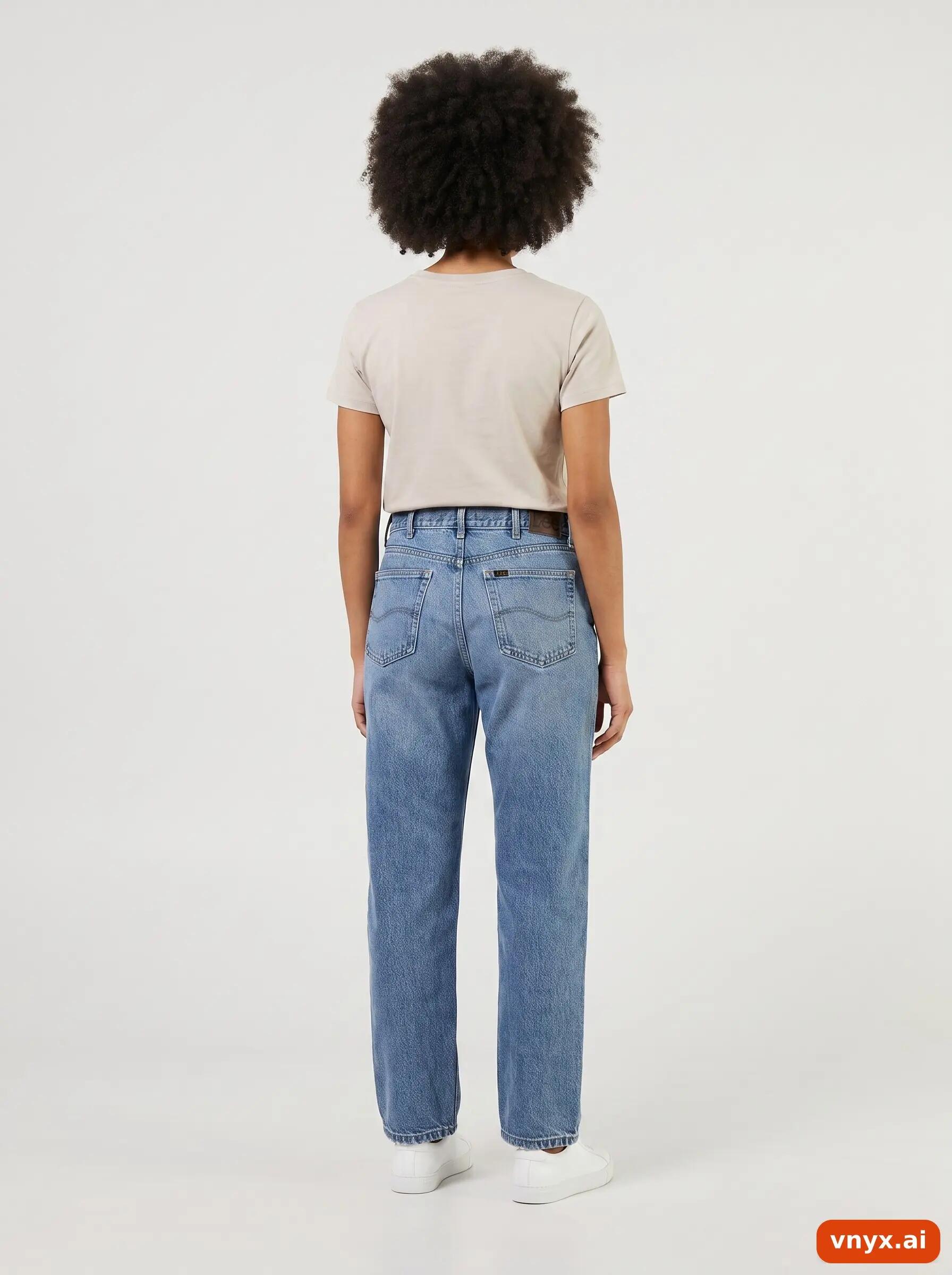 Second Life - Vintage Lee Dark Blue Jeans Women W34 L29 2/6