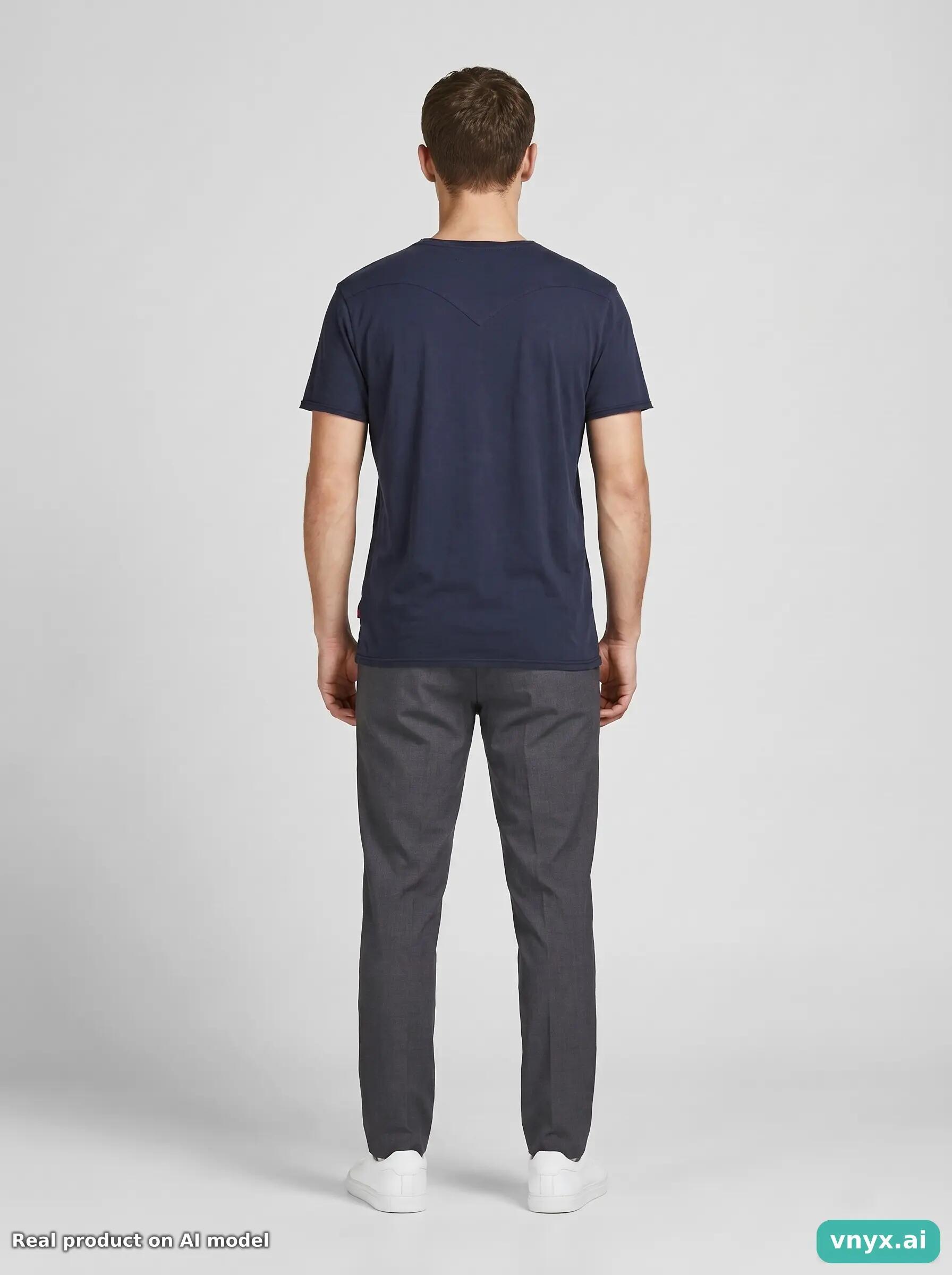 Second Life - Vintage Levi's Dark Blue T-Shirt Men M 4/6