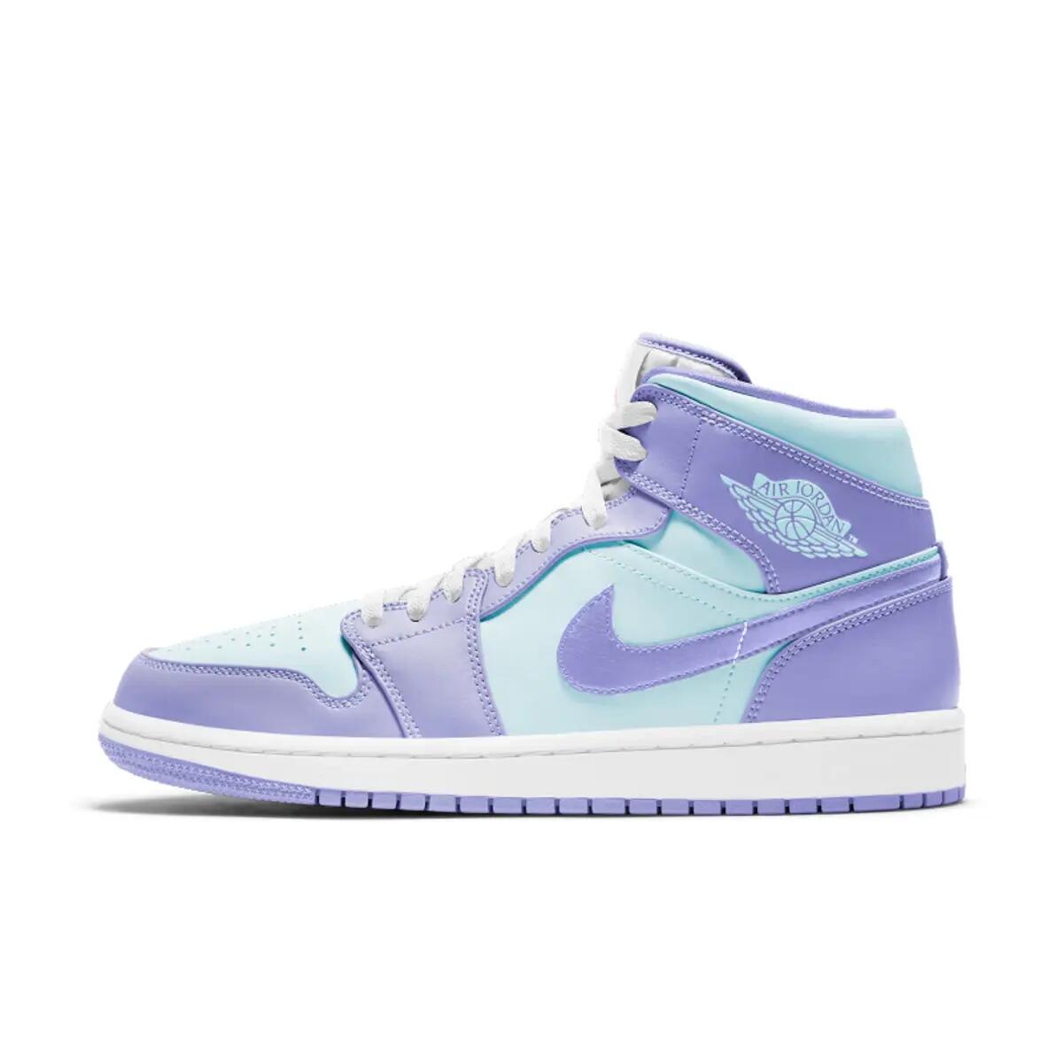 Jordan 1 Mid Purple Aqua 2/4