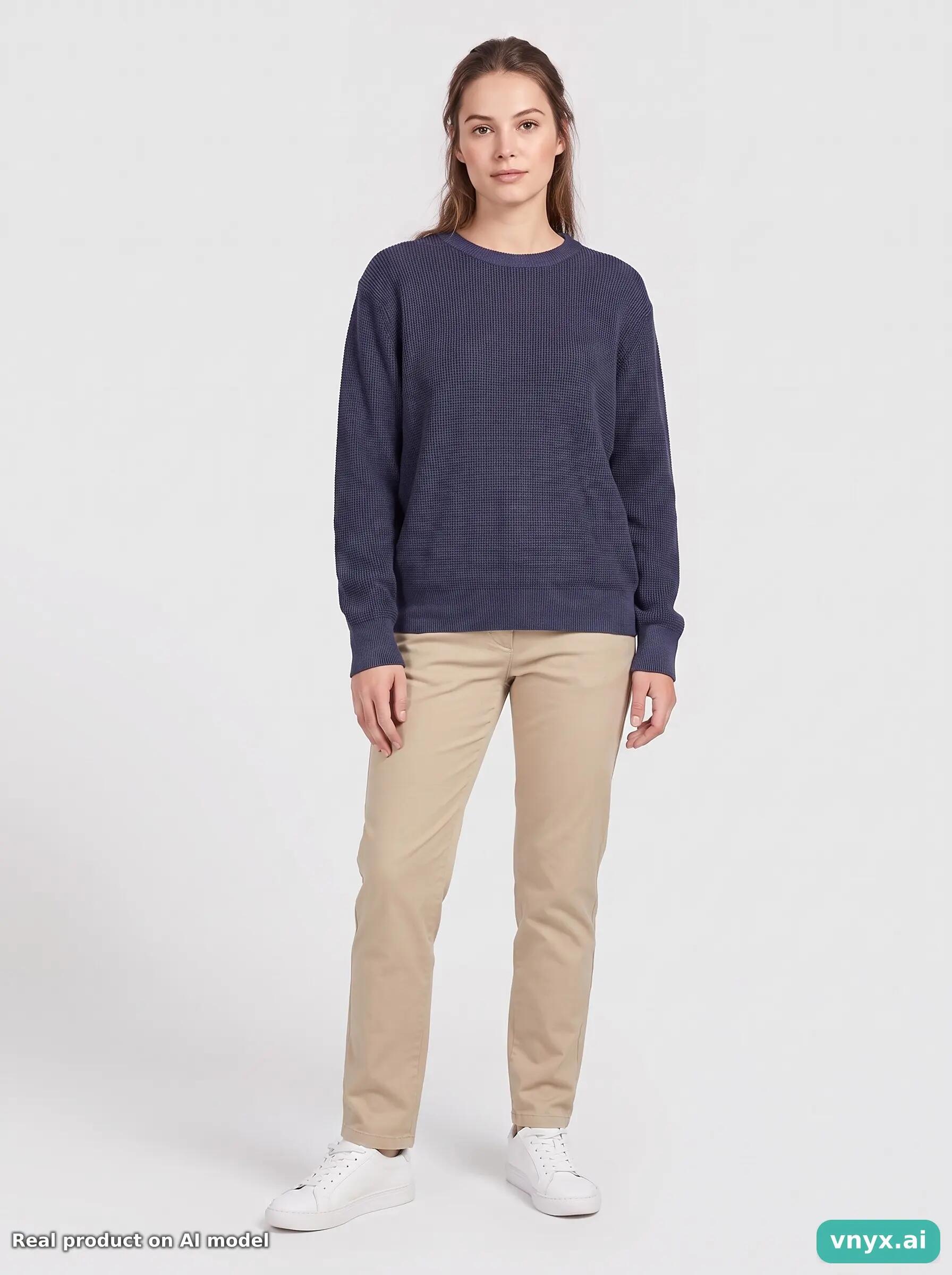 Second Life - Vintage Patagonia Navy Sweater Women M 6/6