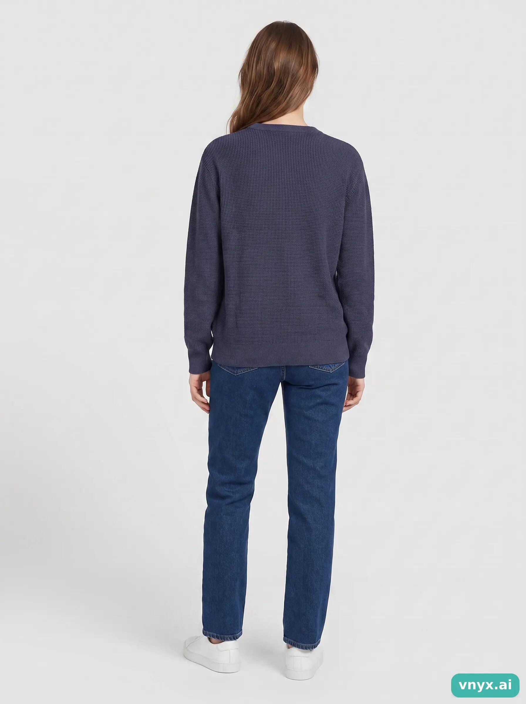 Second Life - Vintage Patagonia Navy Sweater Women M 4/6