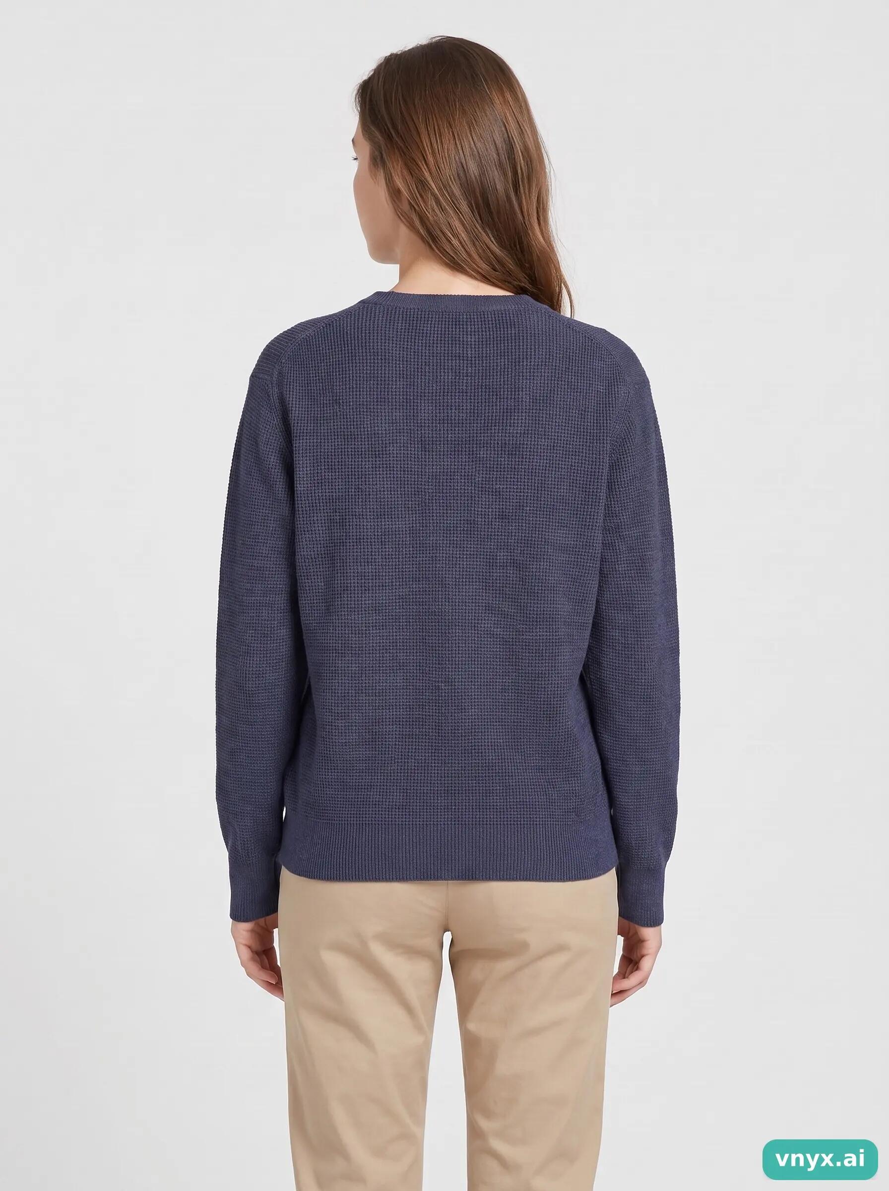 Second Life - Vintage Patagonia Navy Sweater Women M 2/6