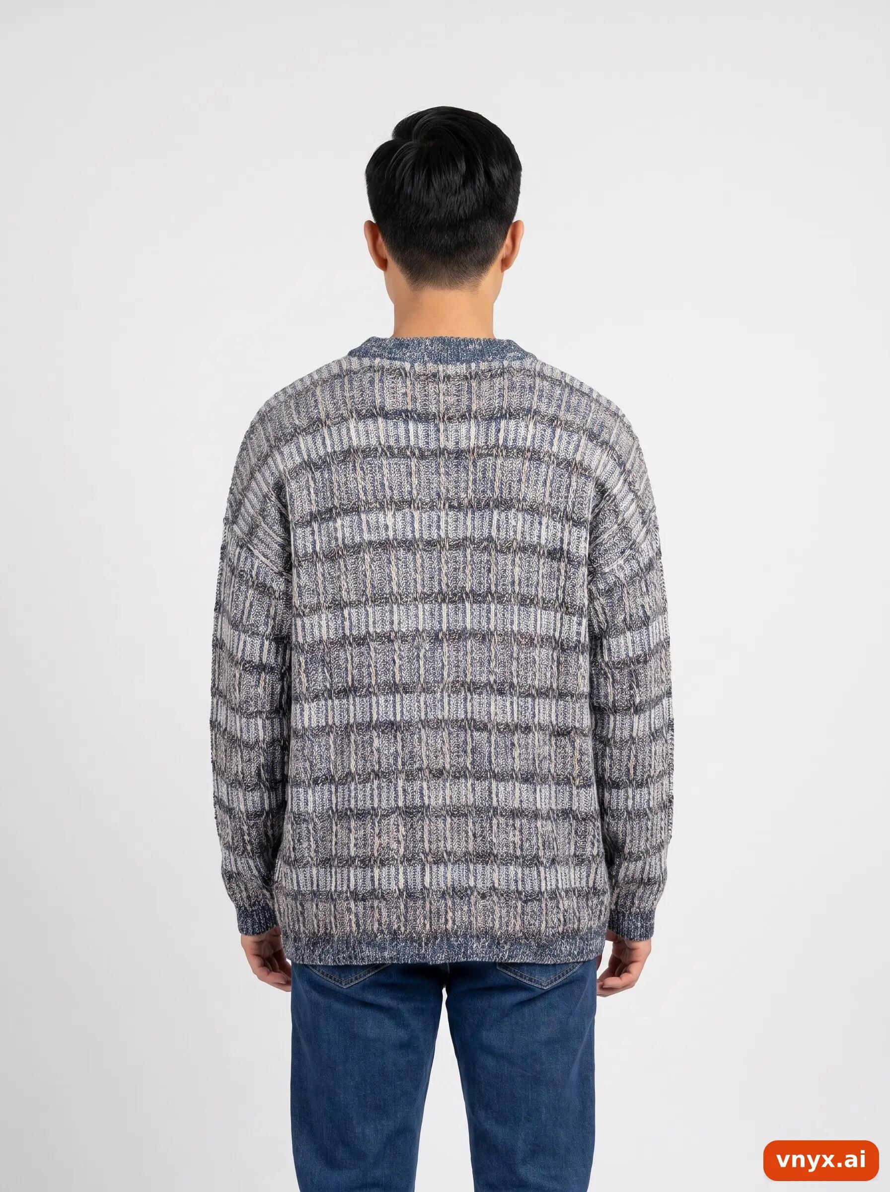 Second Life - Vintage JAEGER Grey Sweater Men M 2/6