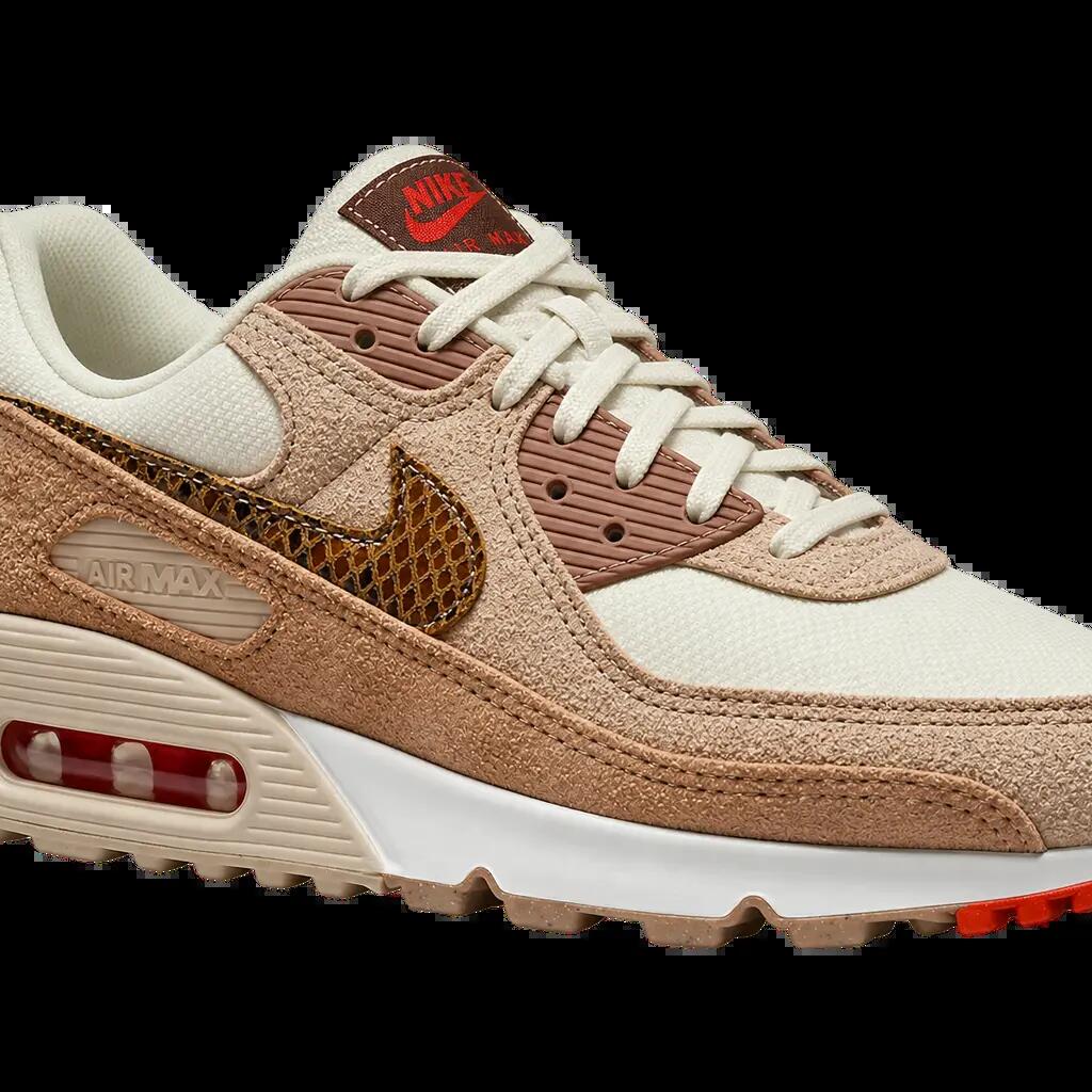 Damen - Sport - Sneaker - Snakeskin - Nike Air Max 90 AMD - Braun