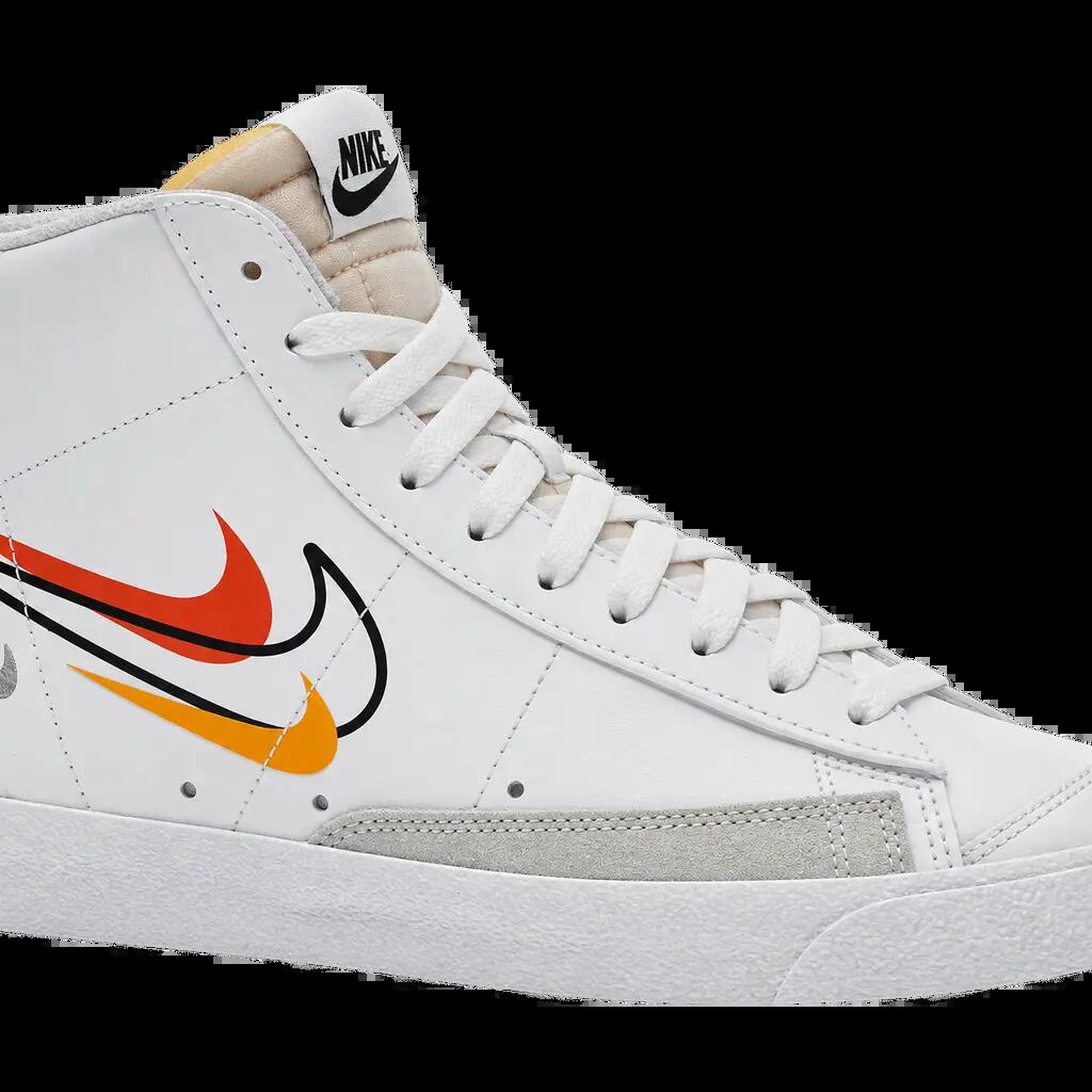 Herren - sneaker - gemustert - blazer mid 77 multi swoosh - orange