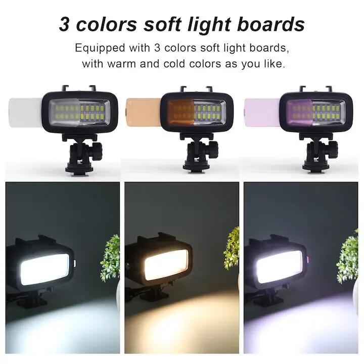 Éclairage LED sous-marin photo, étanche 40 m, 5500 K 4/5