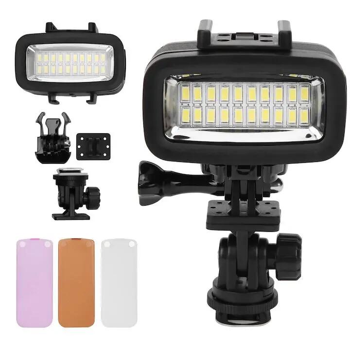Éclairage LED sous-marin photo, étanche 40 m, 5500 K 2/5
