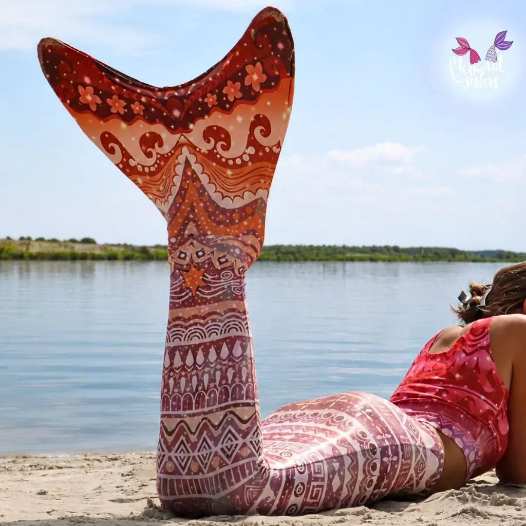 Ensemble queue de sirène Princesse Vaiana Monovin et maillot de bain bikini 5/9