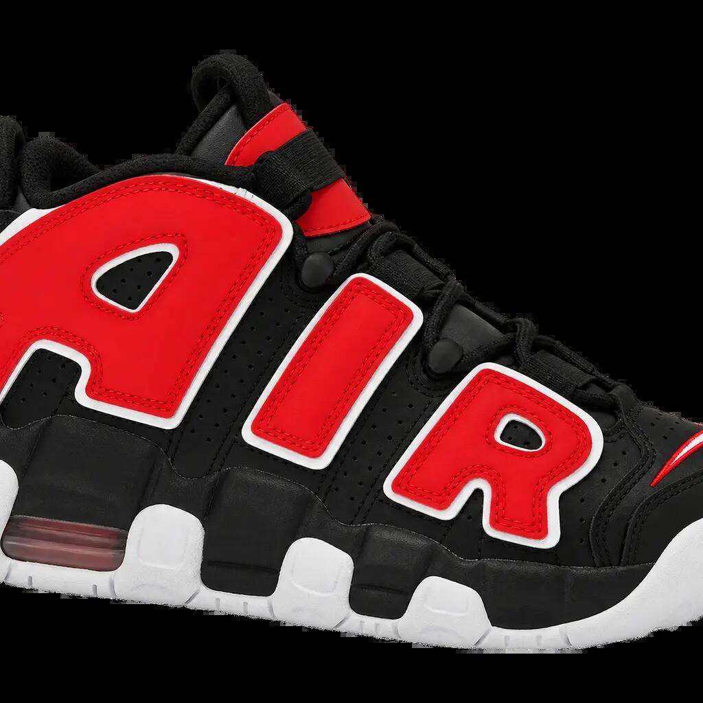 Kinder-Sneaker - Nike Air More Uptempo GS - schwarz-rot