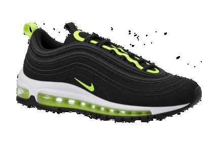 Zapatillas retro niño Nike Air Max 97 BG negro/volt sin caja