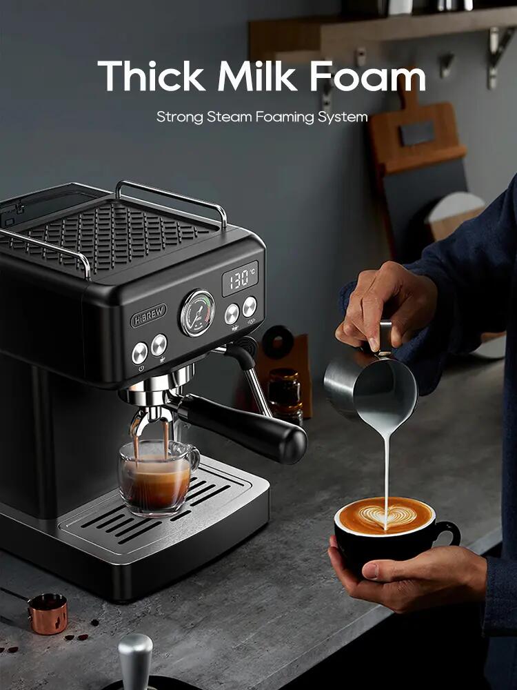 Máquina de café expresso semiautomática HiBREW H10A, 20 bar 6/14