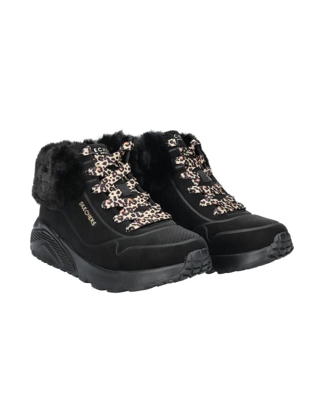 Zapatillas para Mujer Skechers Uno lite Negro 3/3