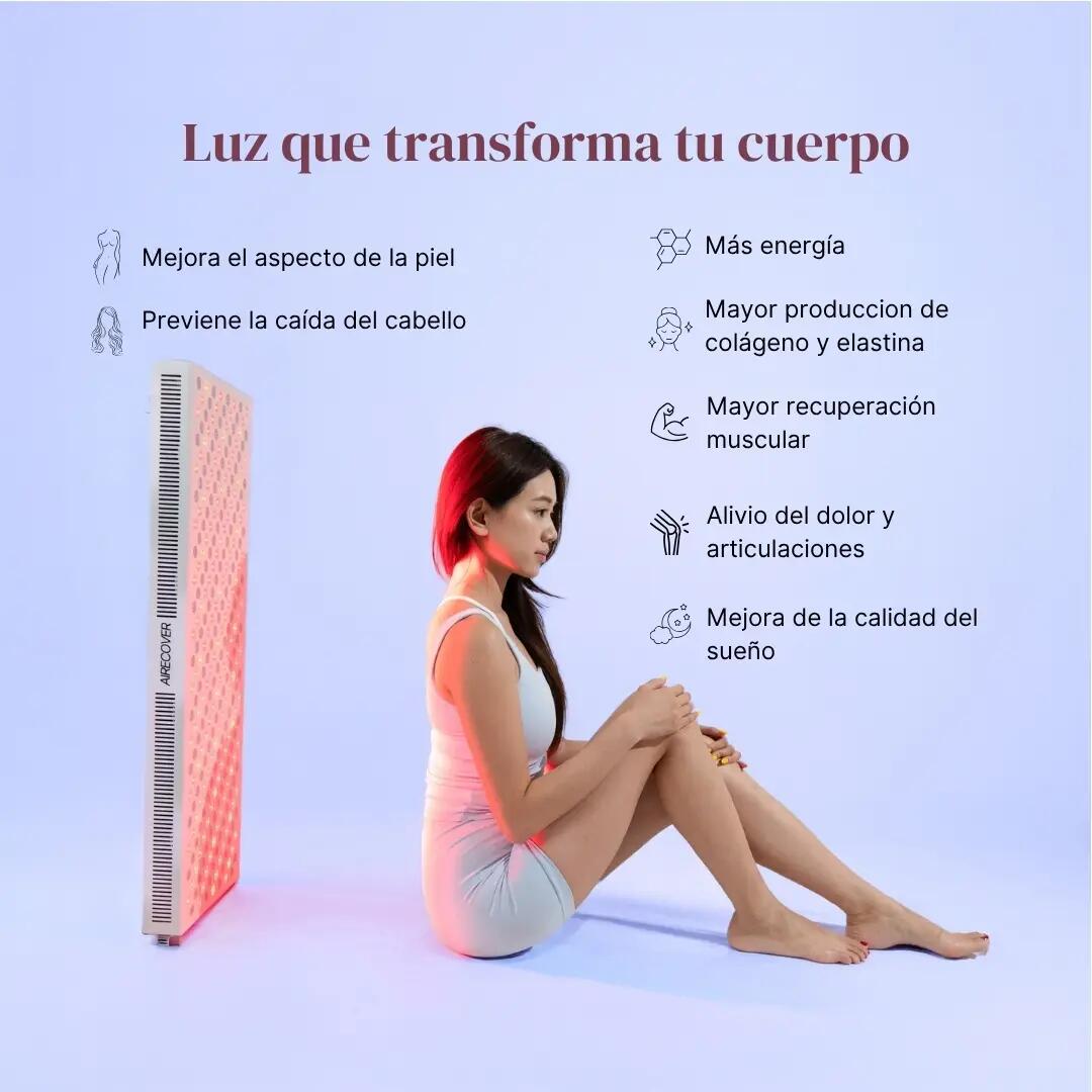 AIRECOVER Air Glow 1500 – Rotlicht- und Nahinfrarot-Therapiepanel, 300 LEDs 5/7