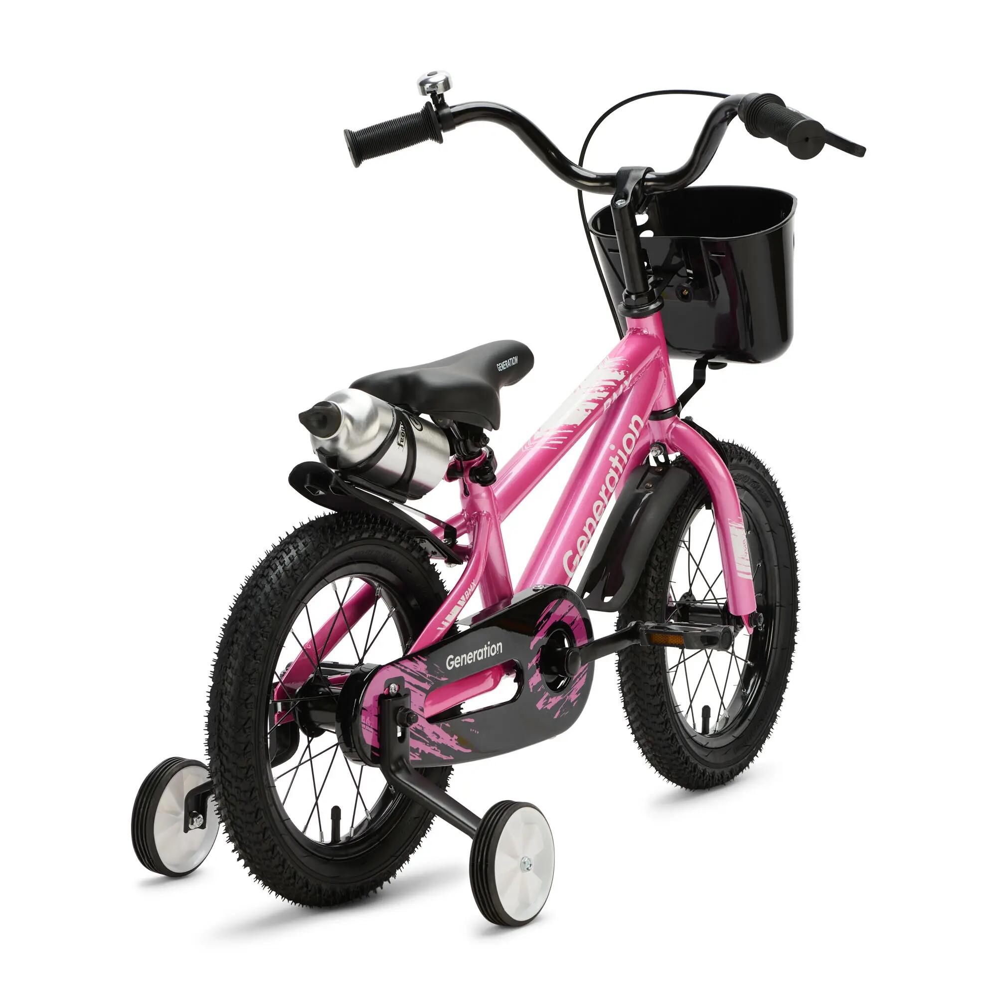 Generation BMX 14 Zoll Rosa – Kinderfahrrad – 3 bis 5 Jahre 3/4