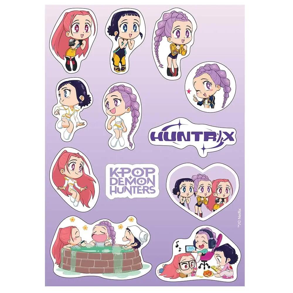 Set van 12 stickers K-Pop Demon Hunters Chibi 10,5 x 14,8 cm 2/2