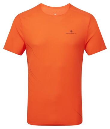 Herren - Straßenlauf - T-Shirt - kurze Ärmel, reflektierende Zonen - orange