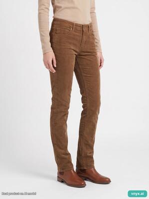 Second life - vintage carhartt brown women's corduroy trousers w28 l34