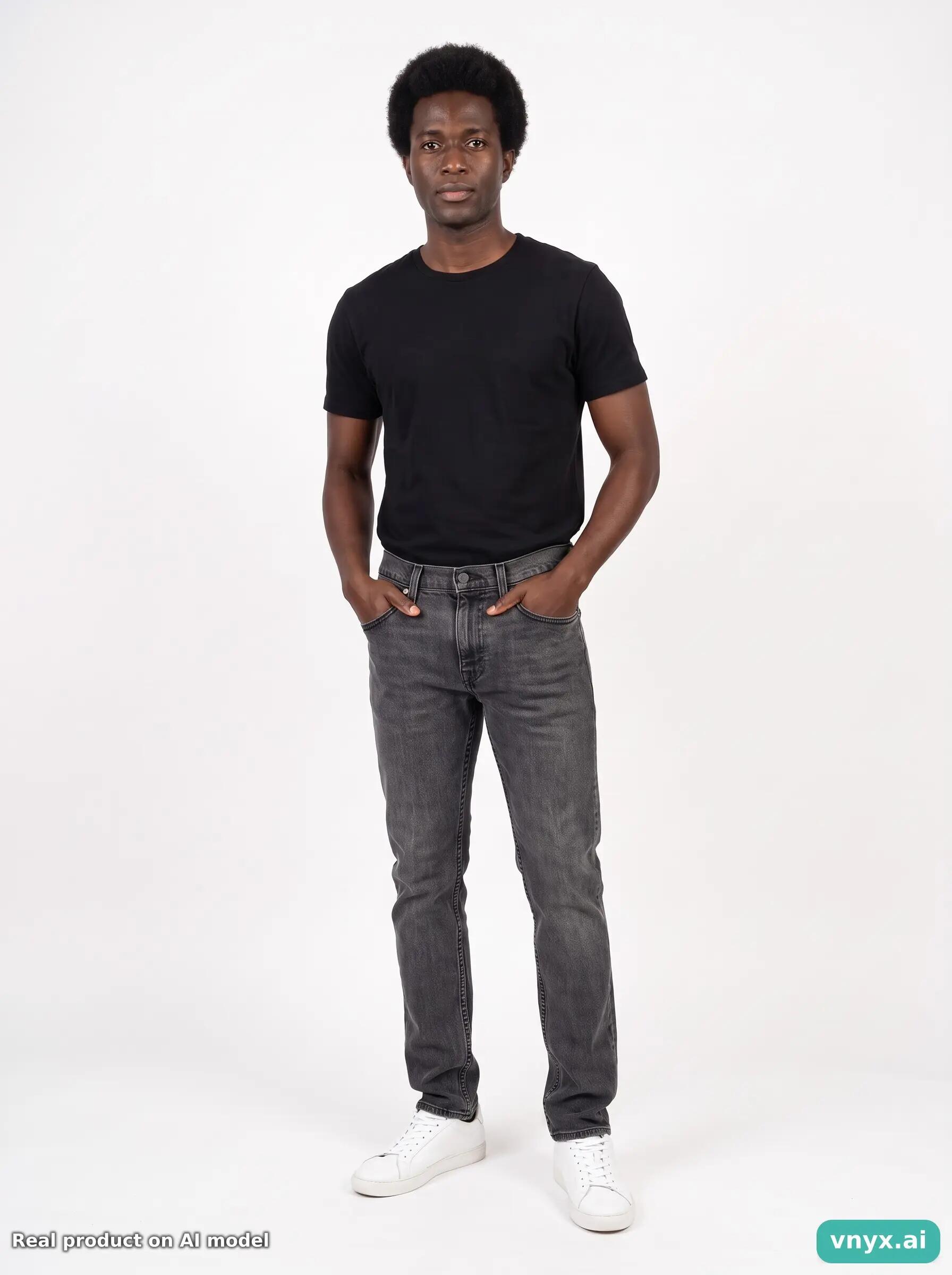 Second Life - Vintage Levi's Faded Charcoal Jeans Men 27 L30 6/6