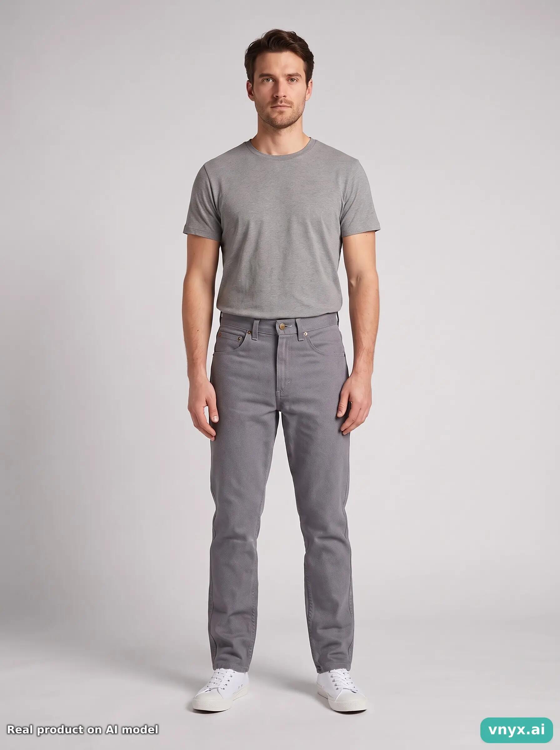 Second Life - Vintage Lee Grey Jeans Men W27 L34 6/6